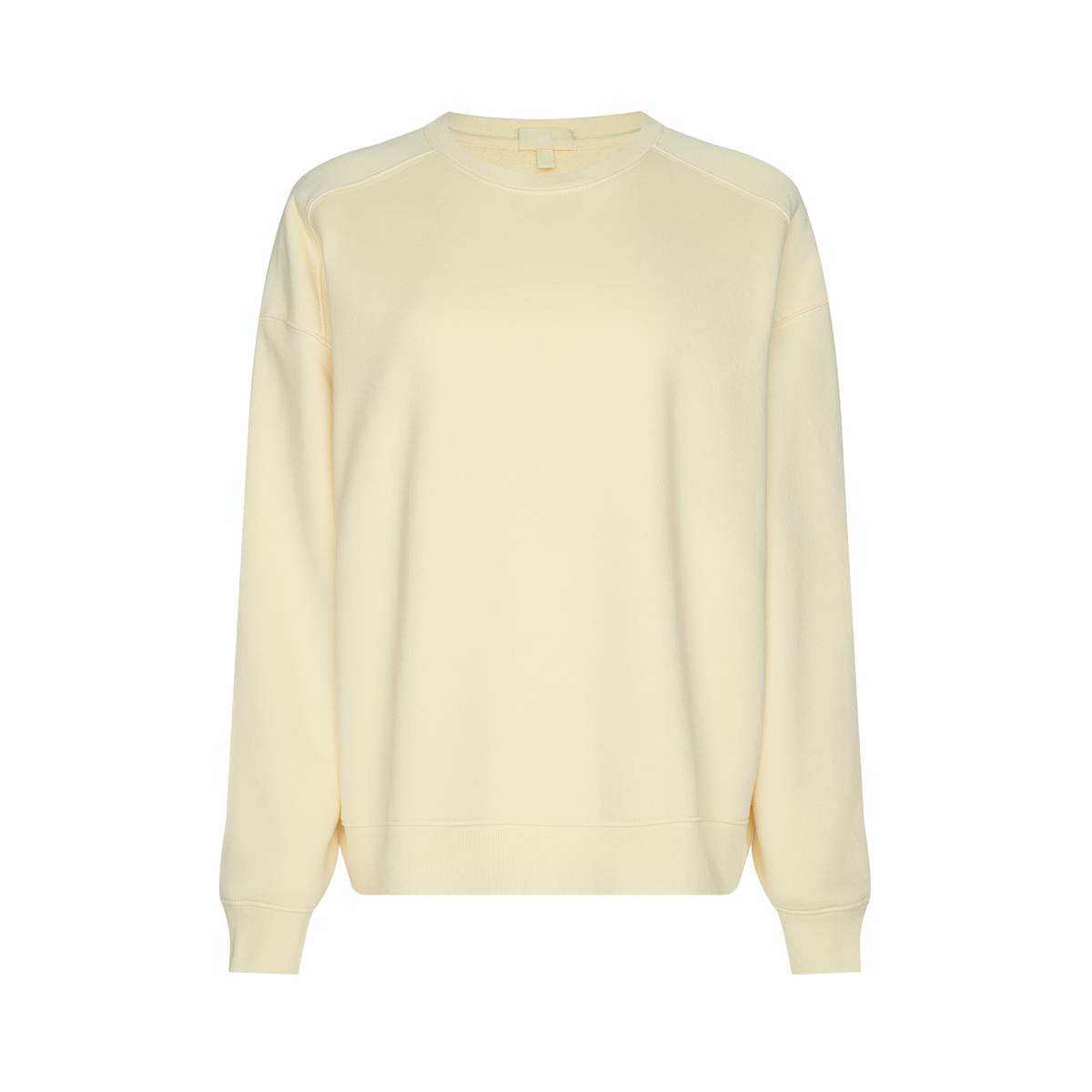 Color:Buttercup | Vintage Fleece Oversized Boxy Crewneck Sweatshirt
