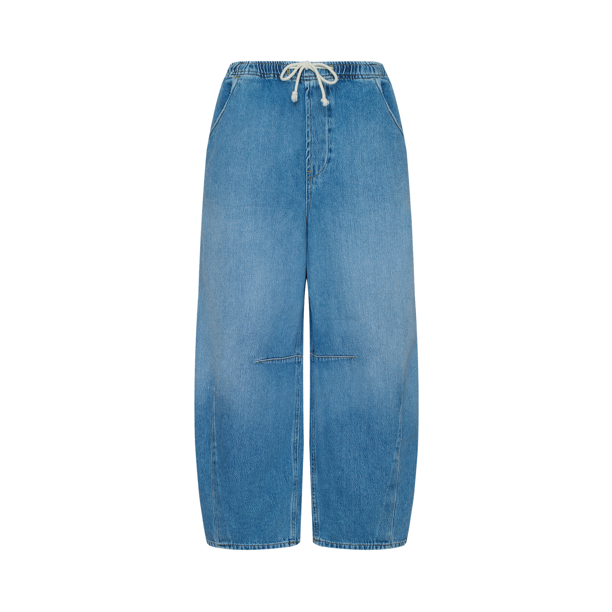 Color:June | Pull-On Barrel Denim Pant