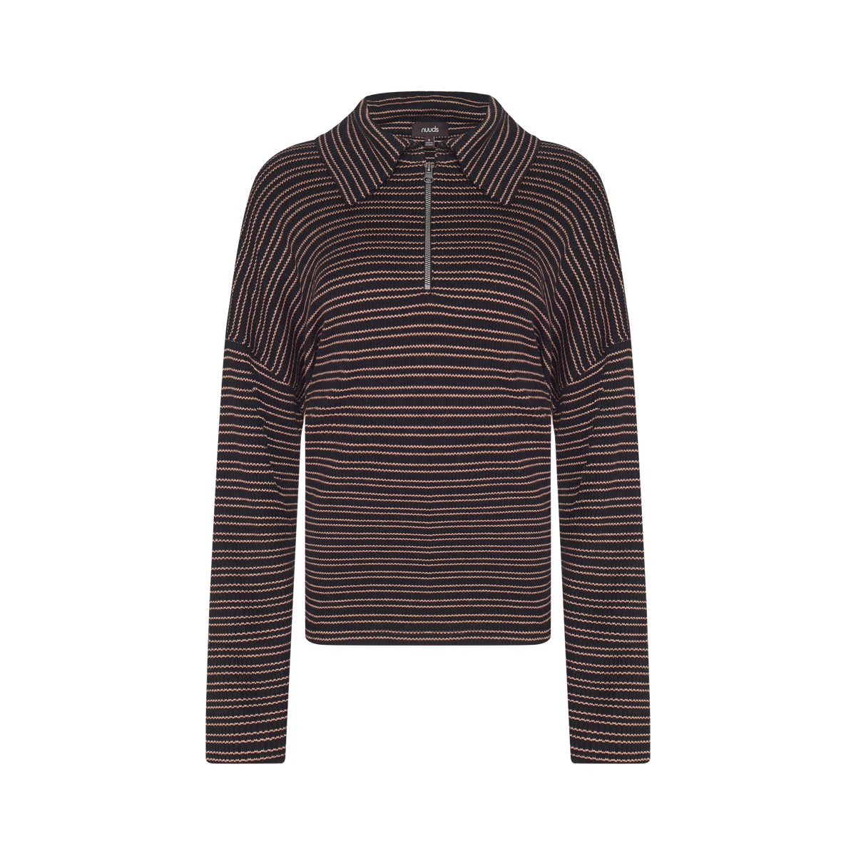 Color: Black Stripe | Layover Quarter Zip