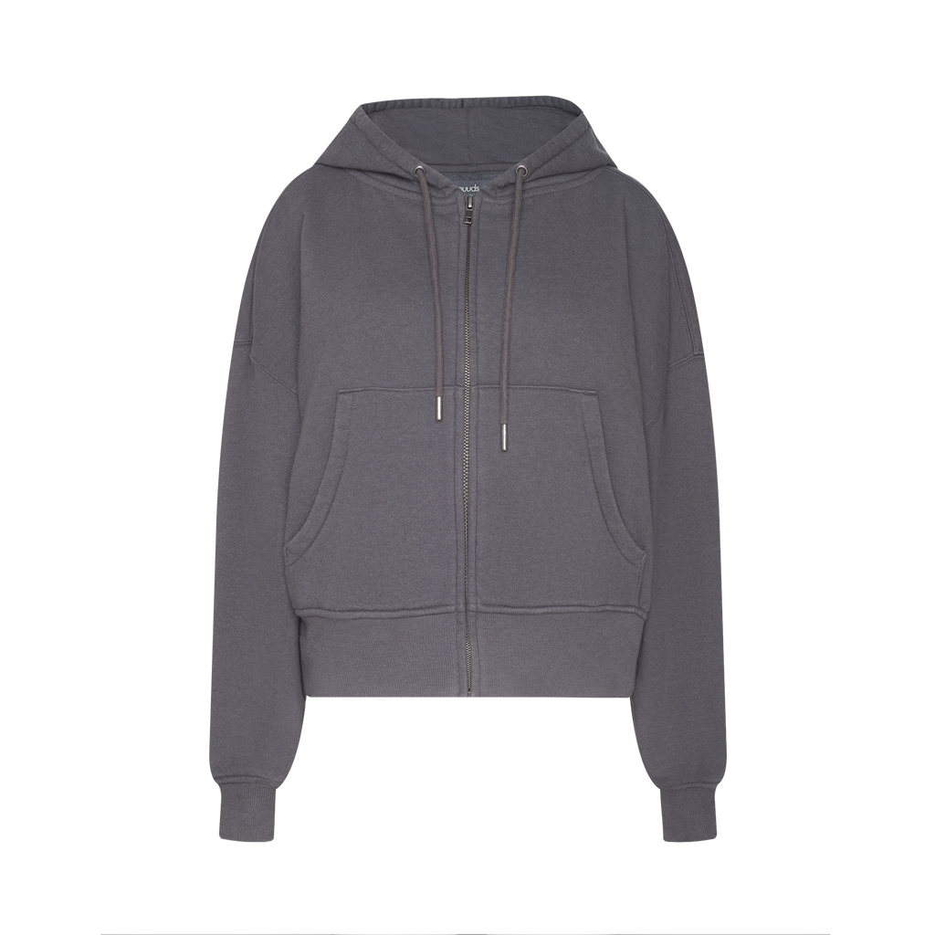 Vintage Fleece Zip Hoodie | Iron