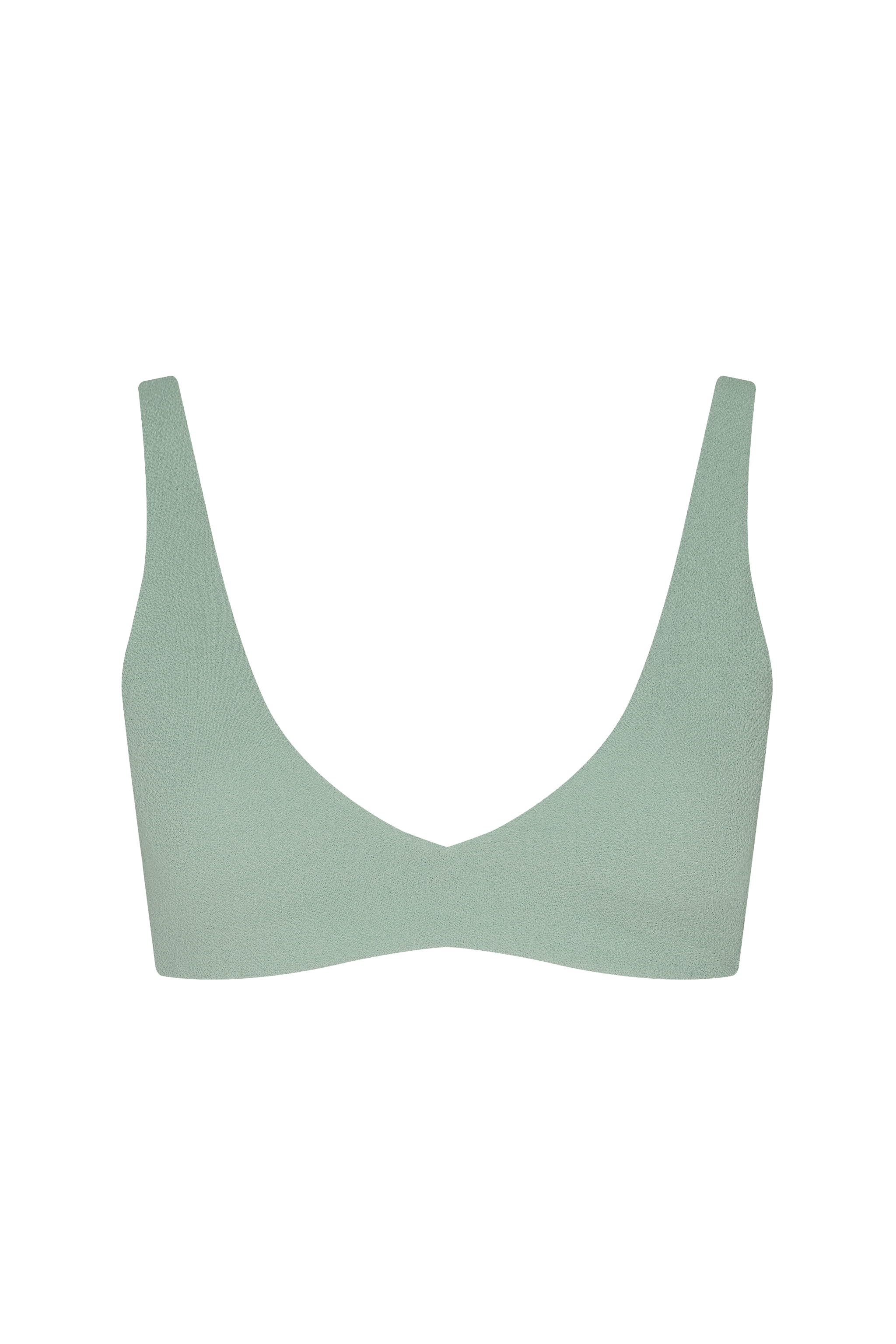 Plunge Bikini Top | Crispy Pistachio