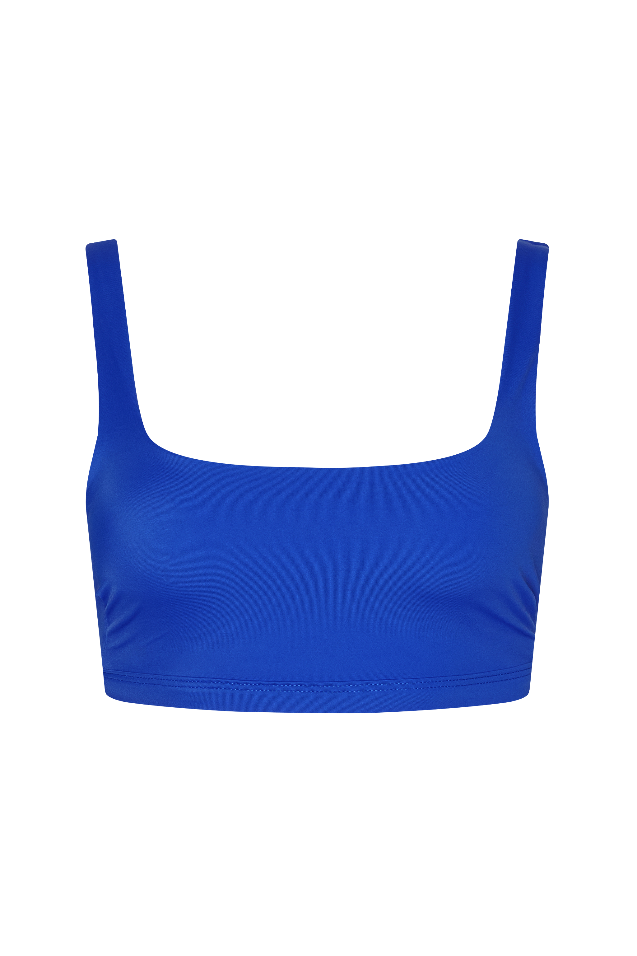 Square Neck Bikini Top | Smooth Blueberry