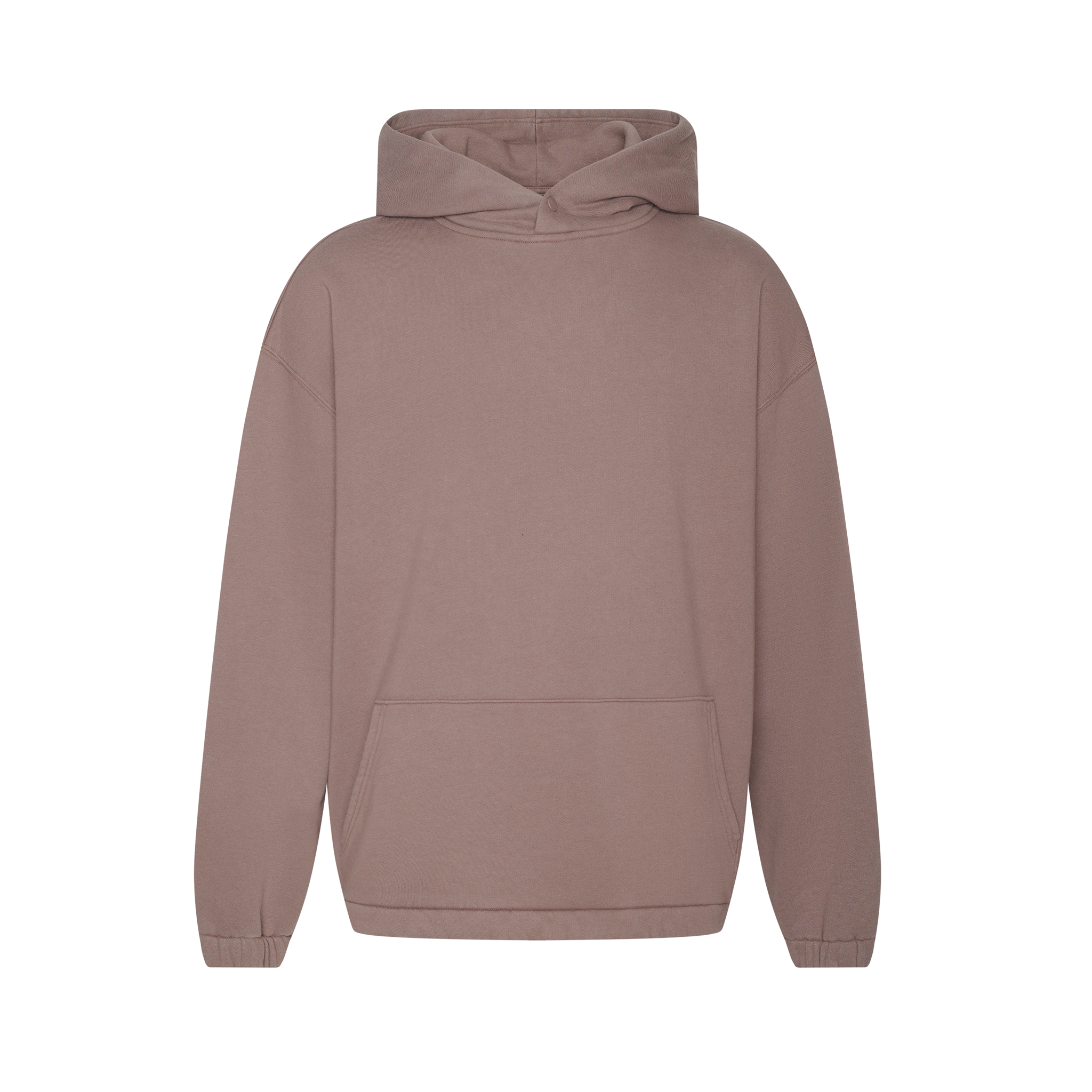 Vintage Fleece Oversized Boxy Hoodie | Cocoa