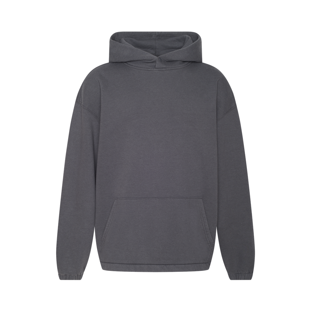 Vintage Fleece Oversized Boxy Hoodie | Iron