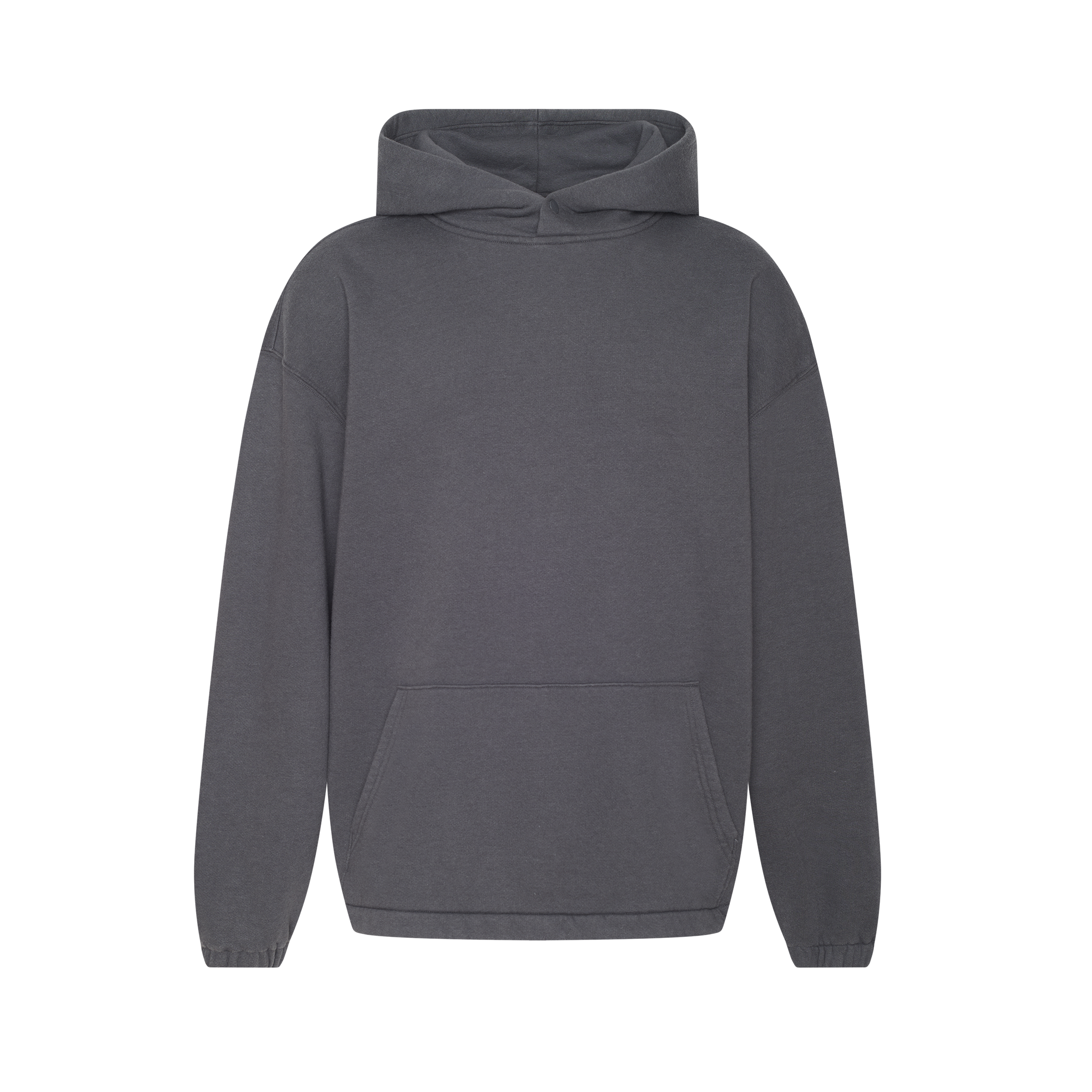 Vintage Fleece Oversized Boxy Hoodie | Iron