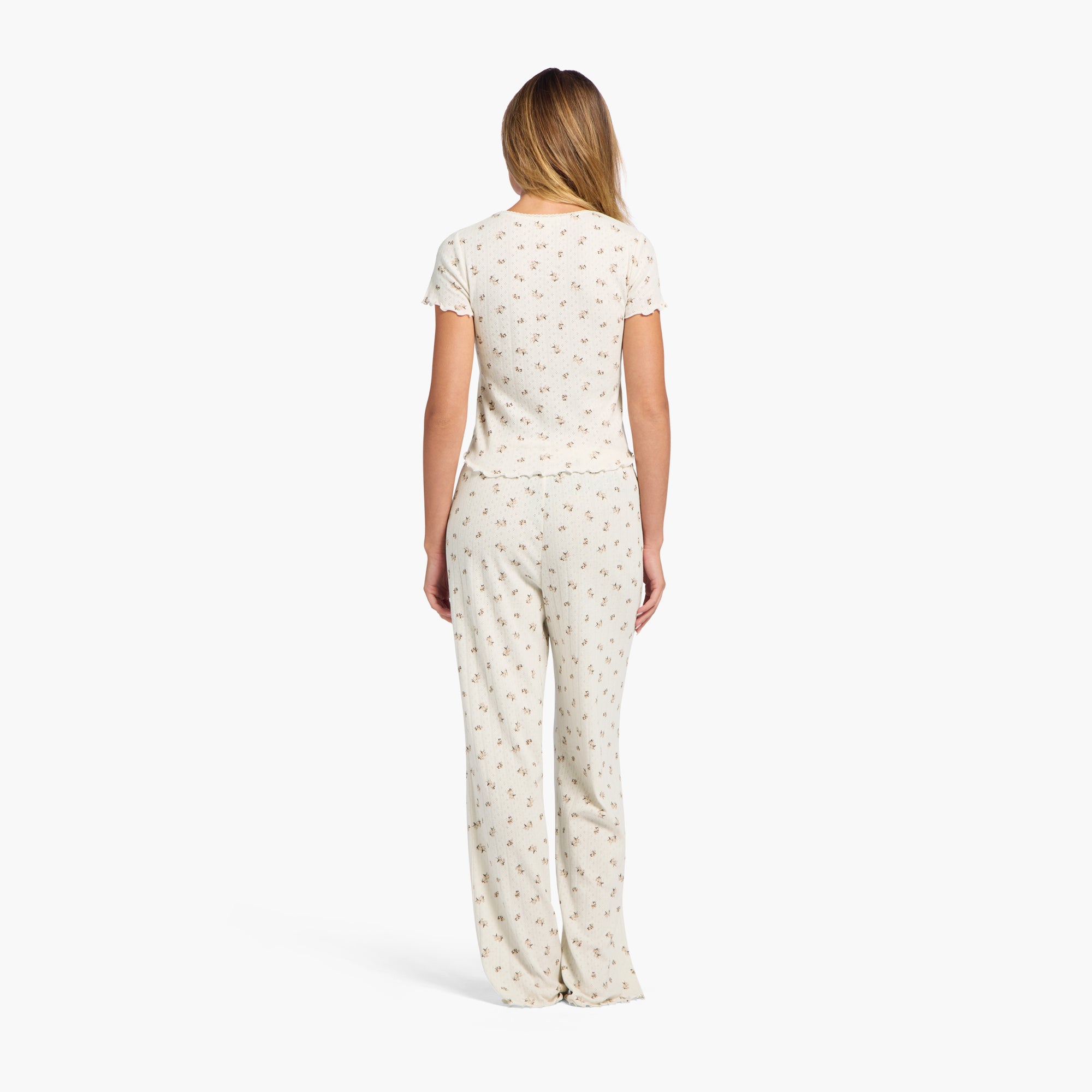 Pointelle Pajama Pant Set