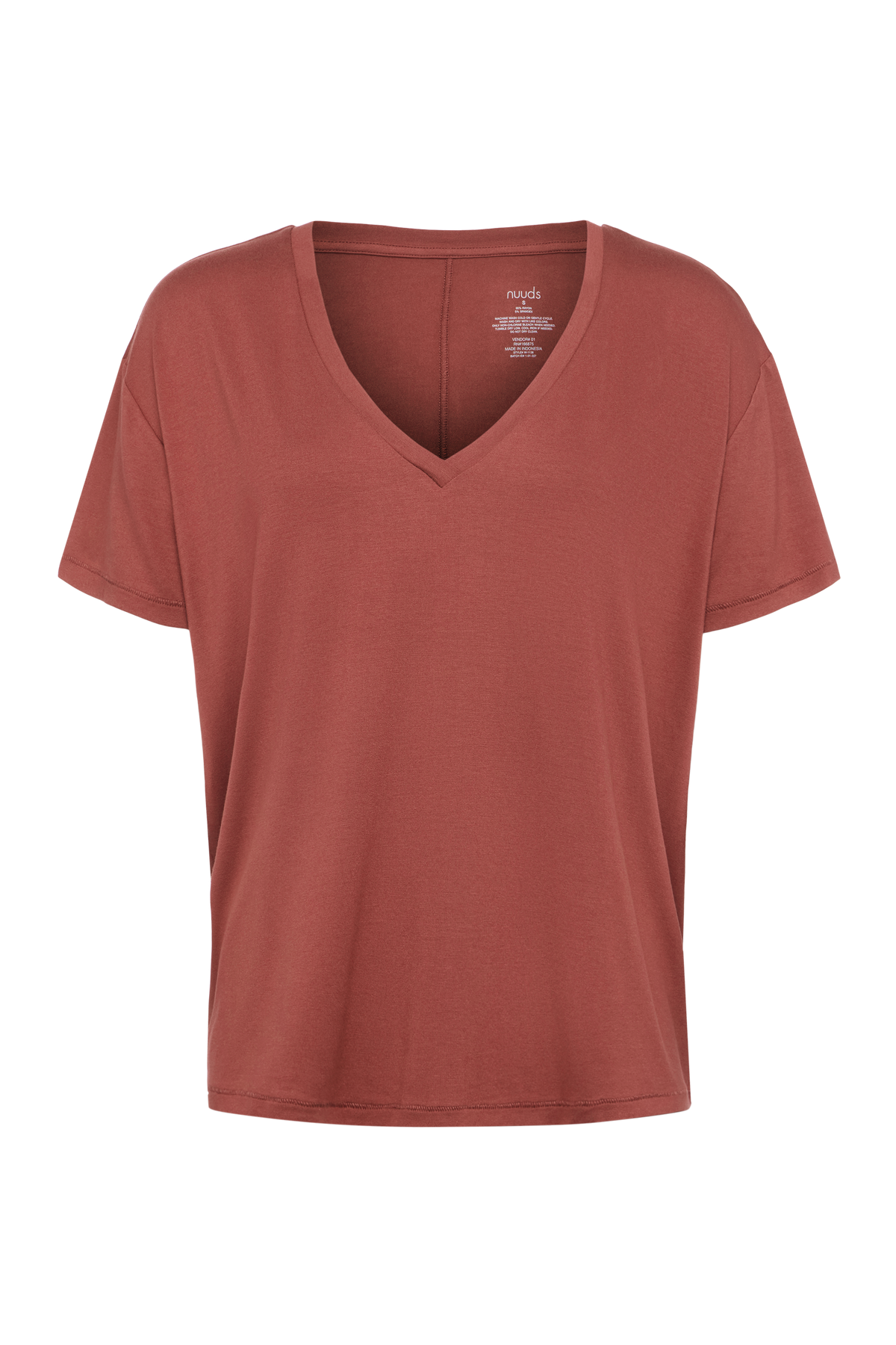 Color:Mauve | V-Neck Pajama Tee