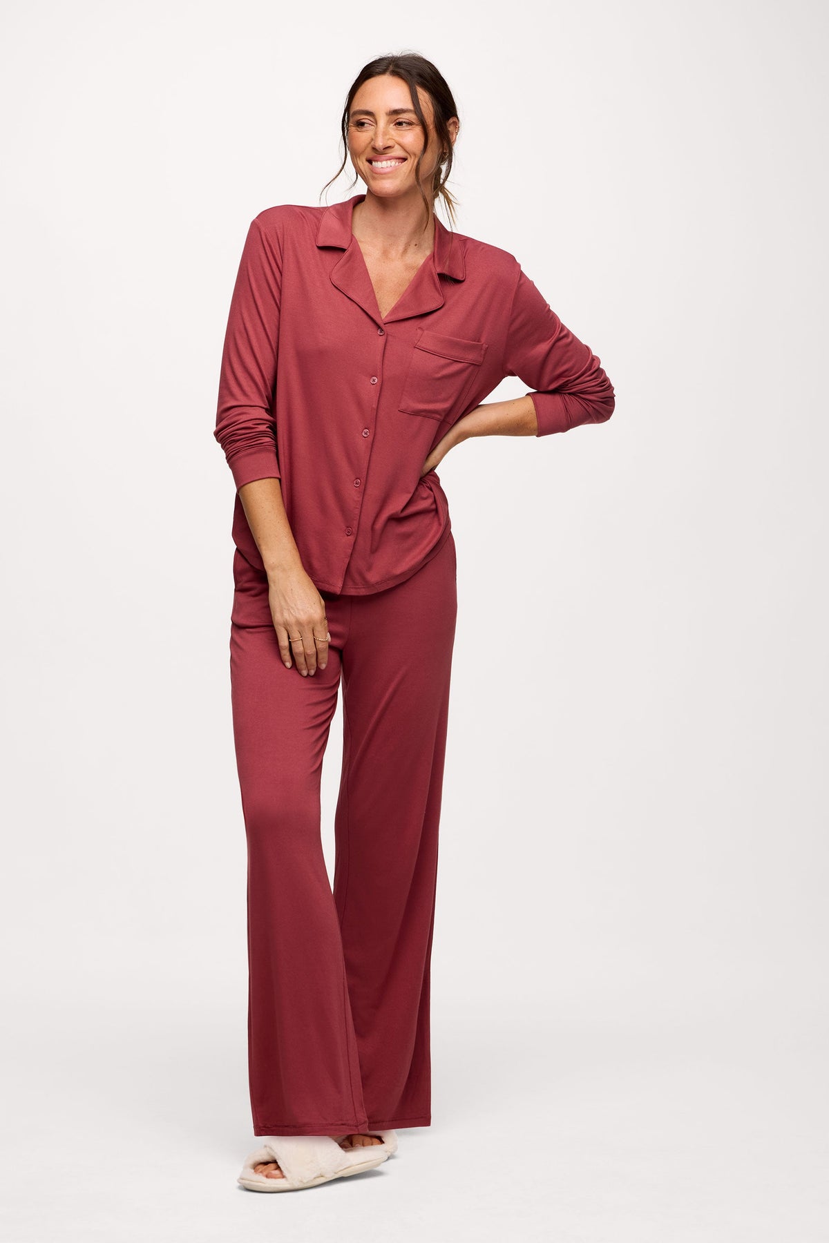 Color:Mauve | Pajama Pant