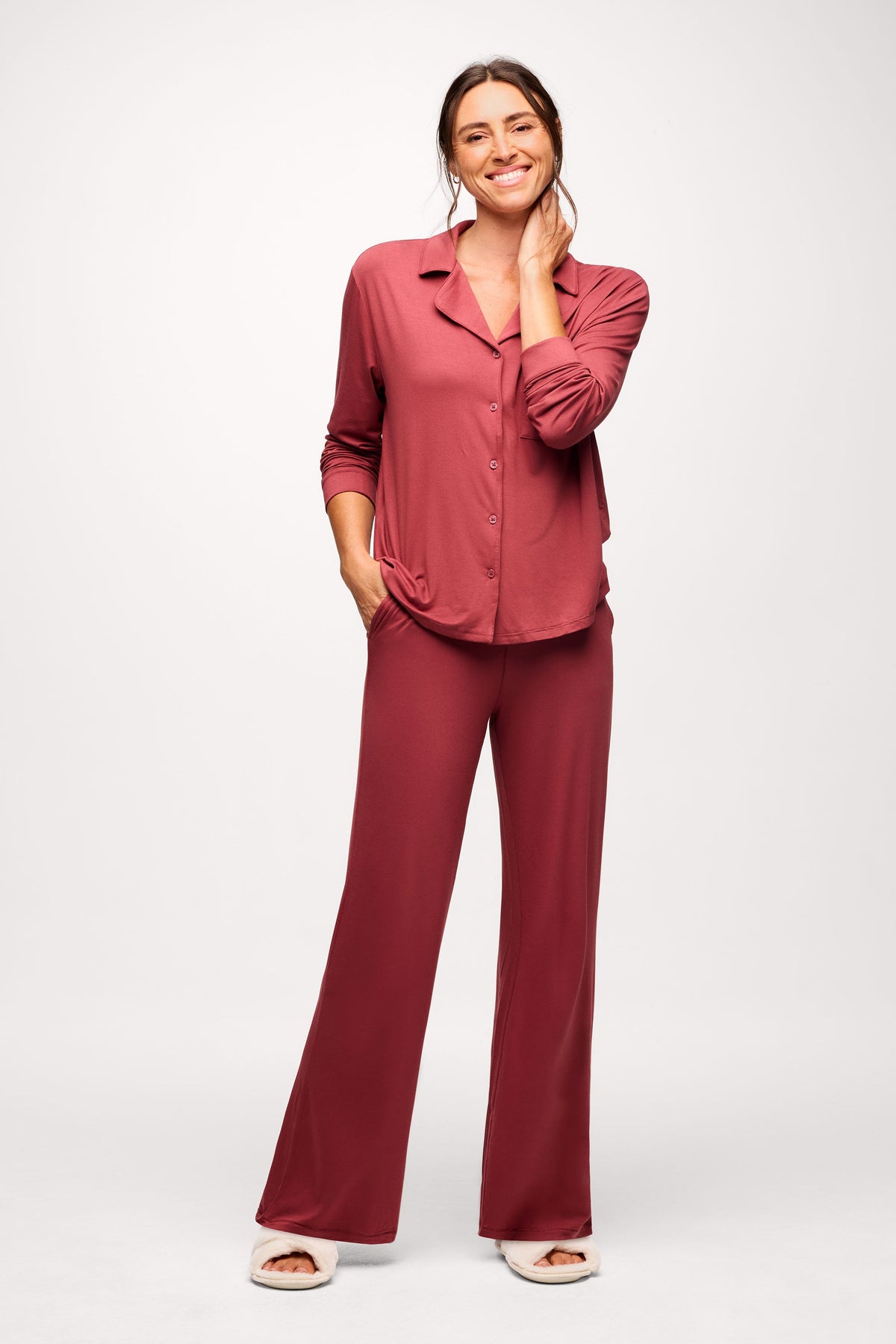 Color:Mauve | Pajama Pant