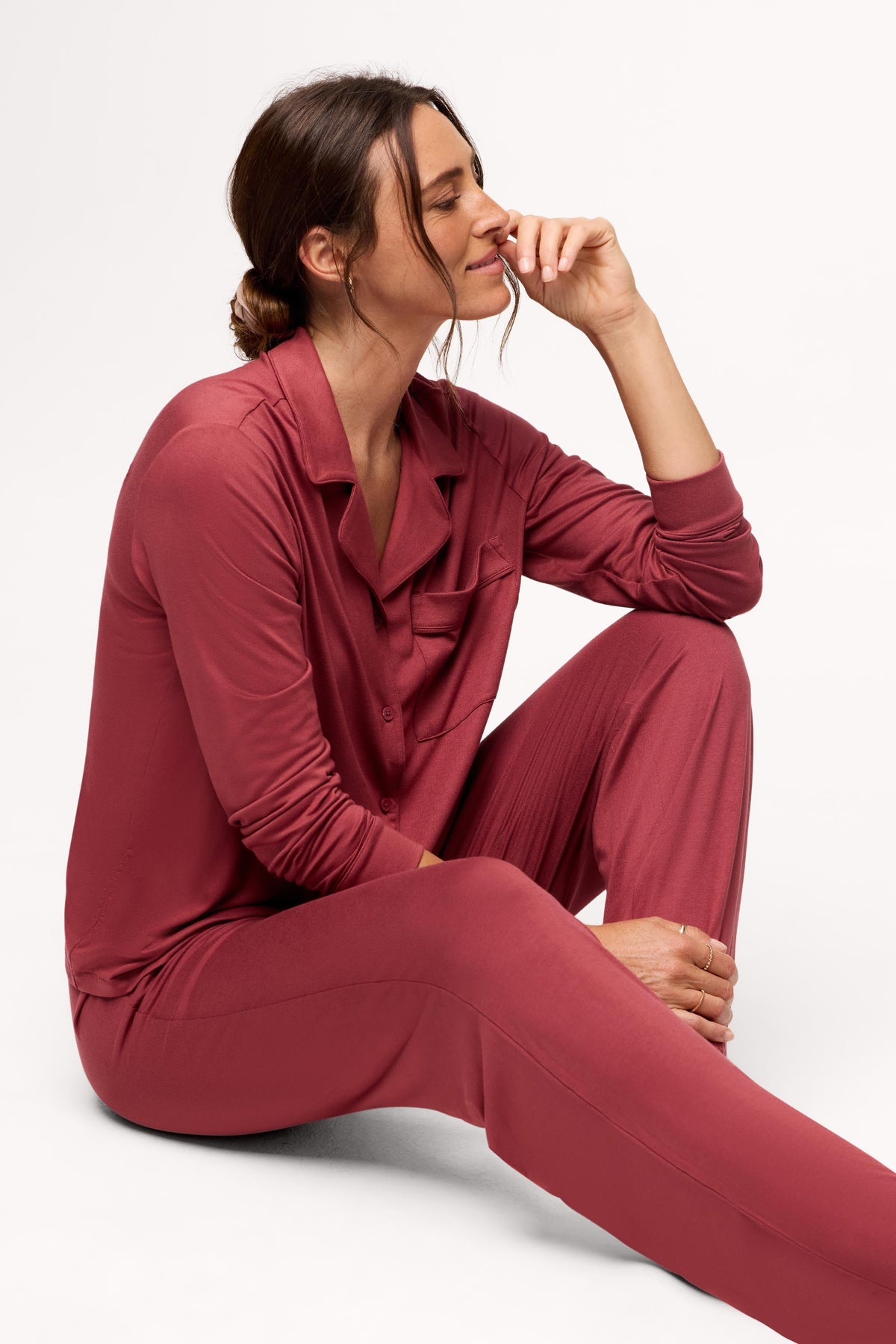 Color:Mauve | Pajama Pant