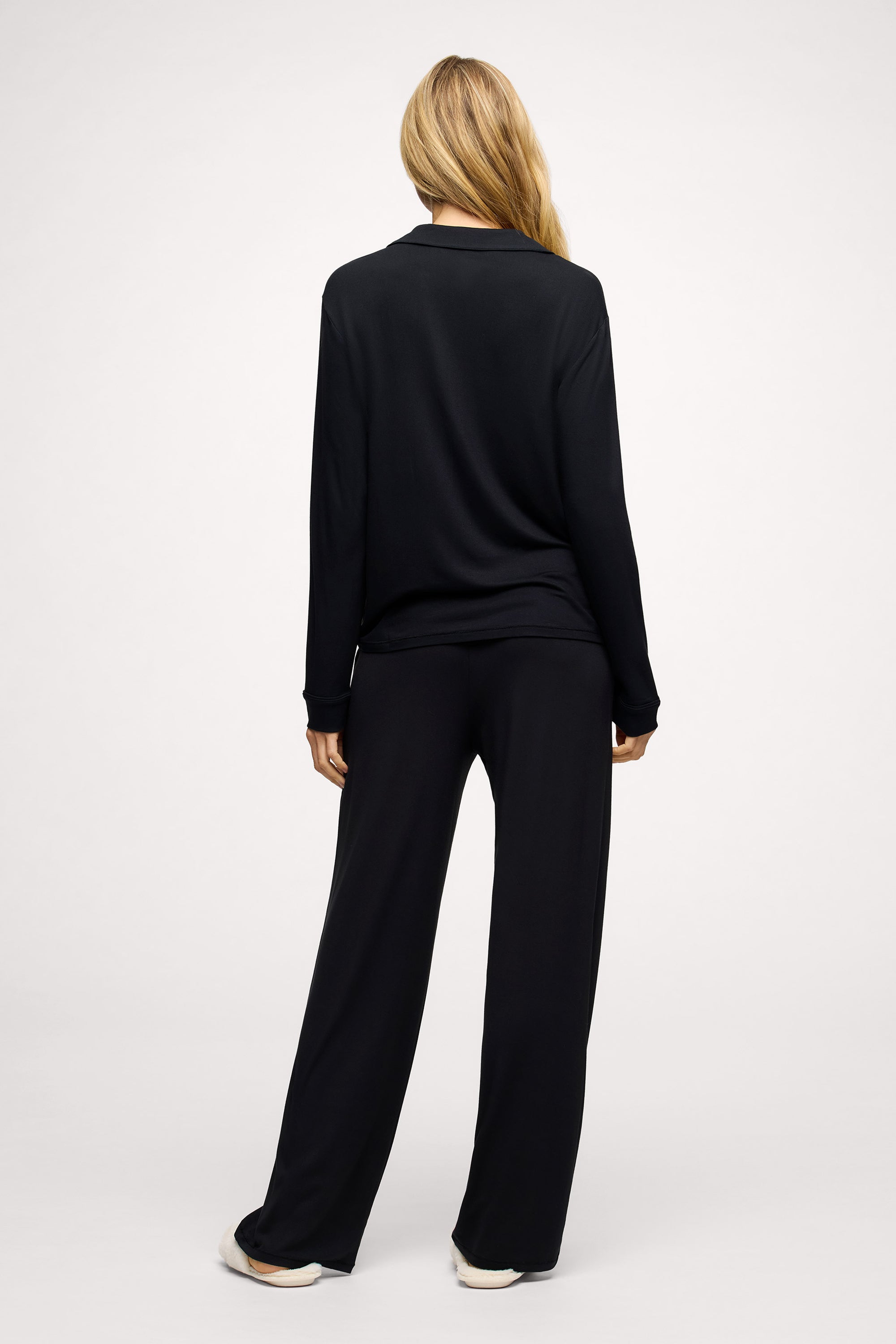 Long Sleeve Button-Up Pajama Shirt