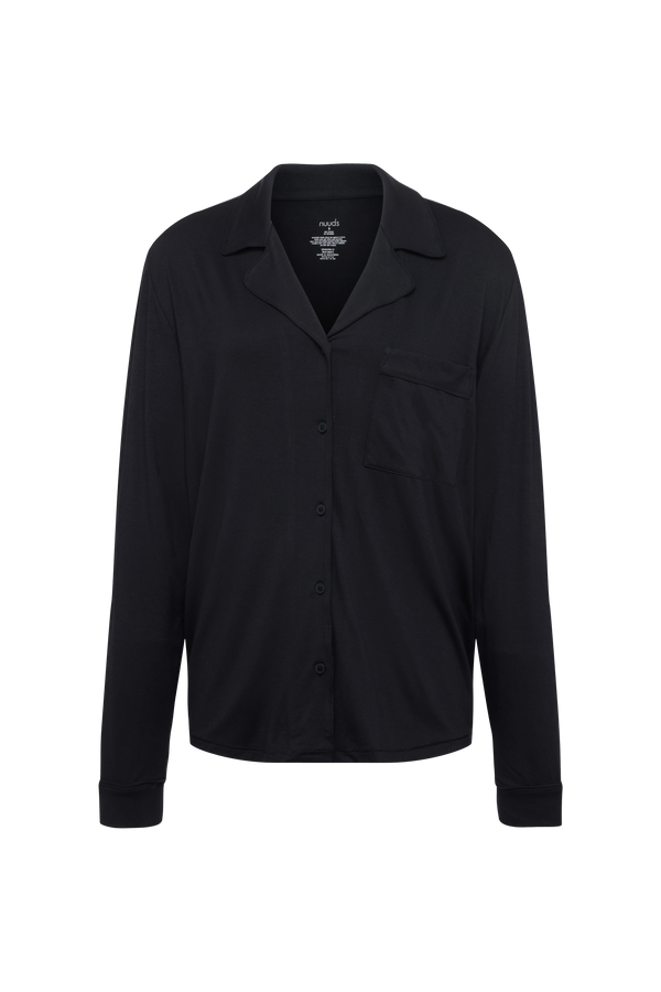 Long Sleeve Button-Up Pajama Shirt
