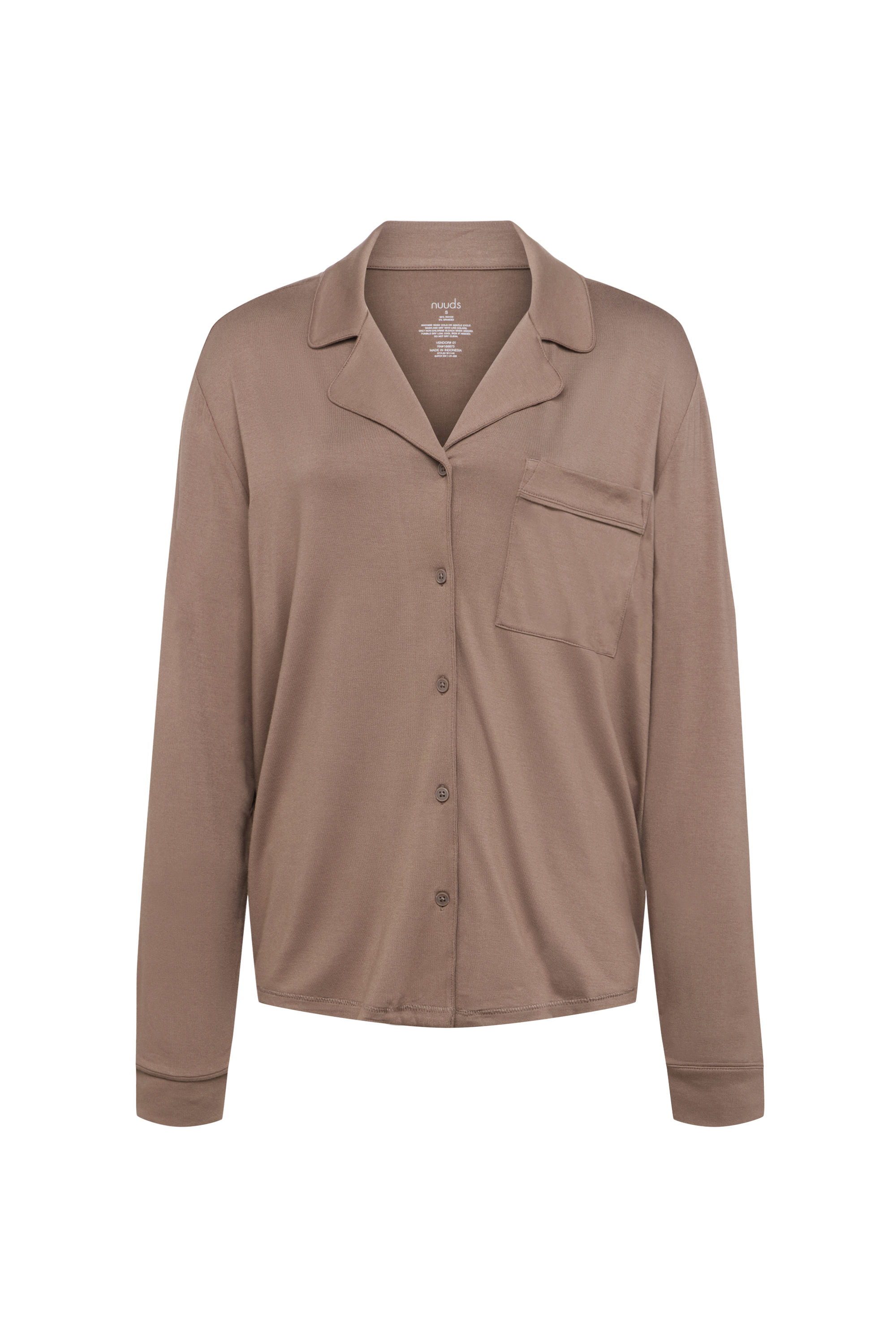 Long Sleeve Button-Up Pajama Shirt