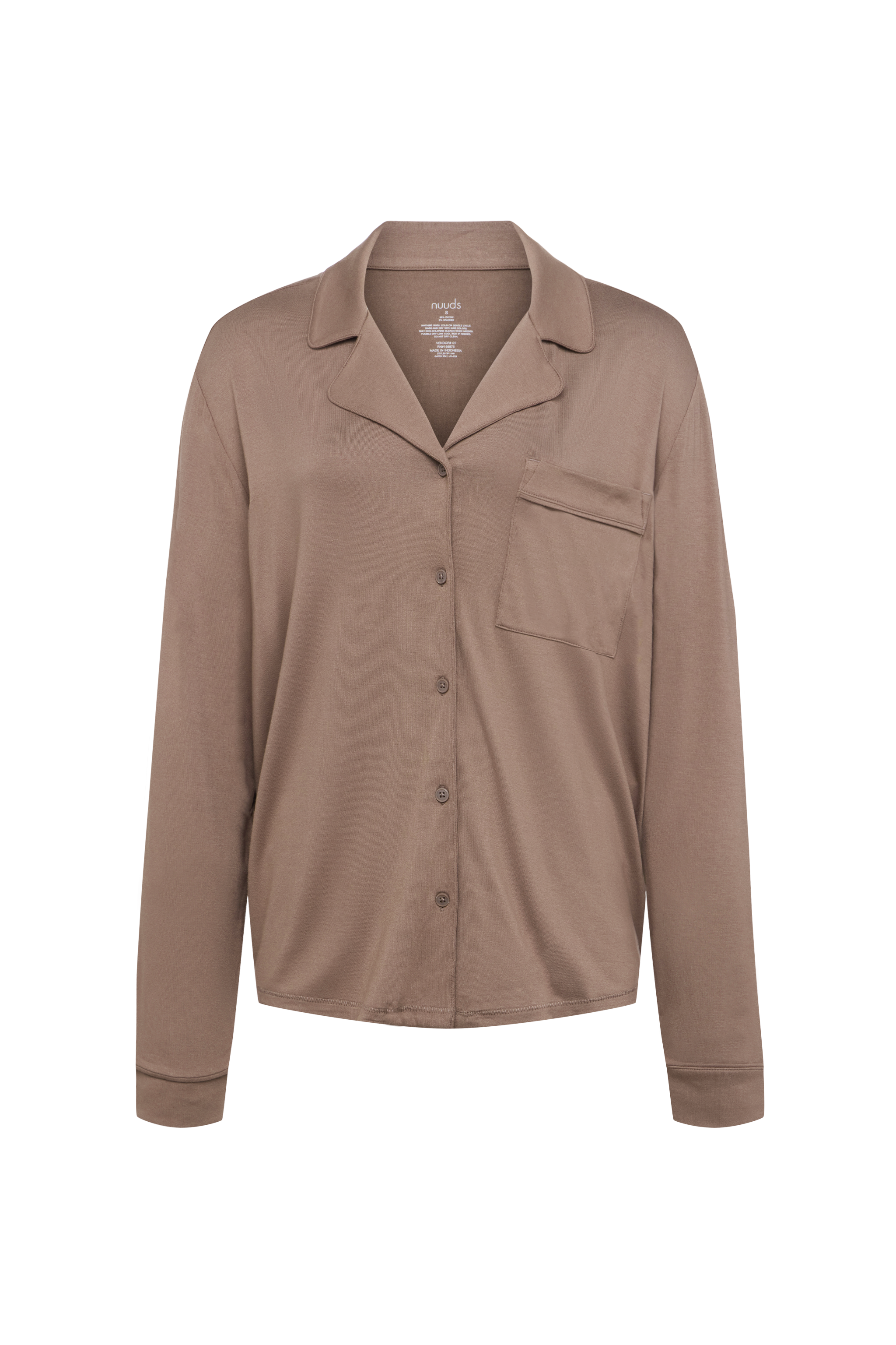 Long Sleeve Button-Up Pajama Shirt
