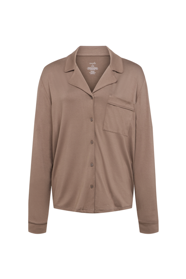 Long Sleeve Button-Up Pajama Shirt