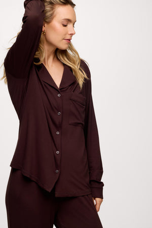 Long Sleeve Button-Up Pajama Shirt