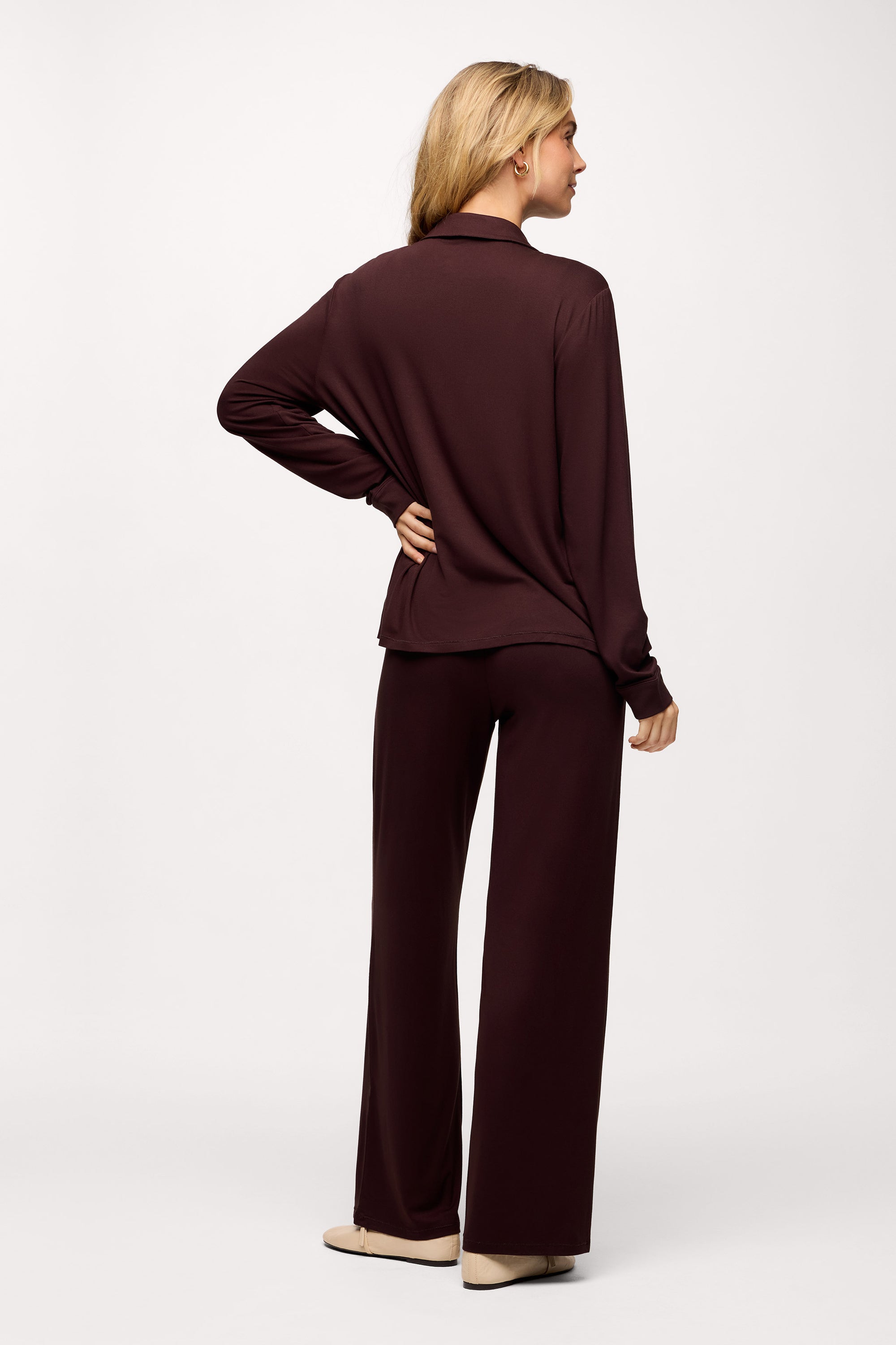 Long Sleeve Button-Up Pajama Shirt