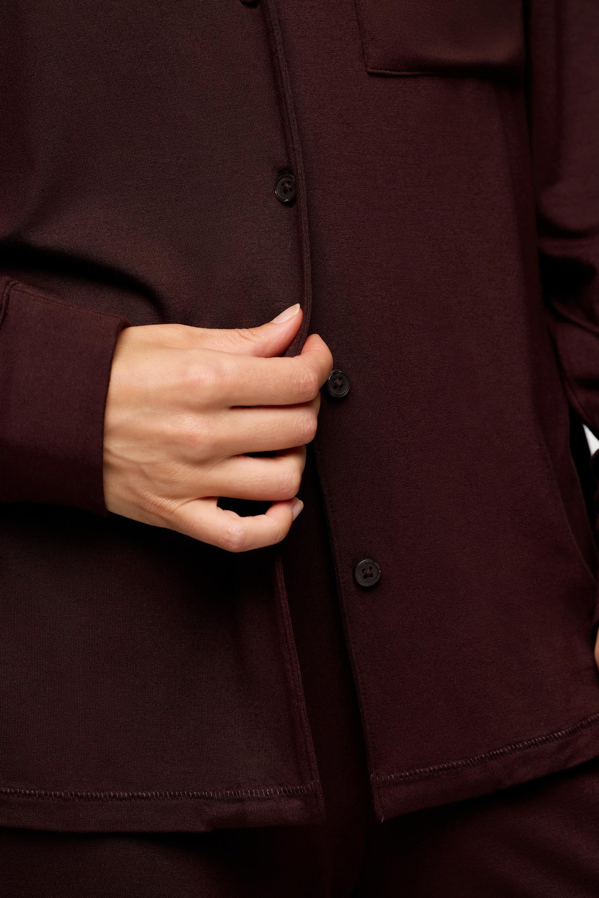 Long Sleeve Button-Up Pajama Shirt