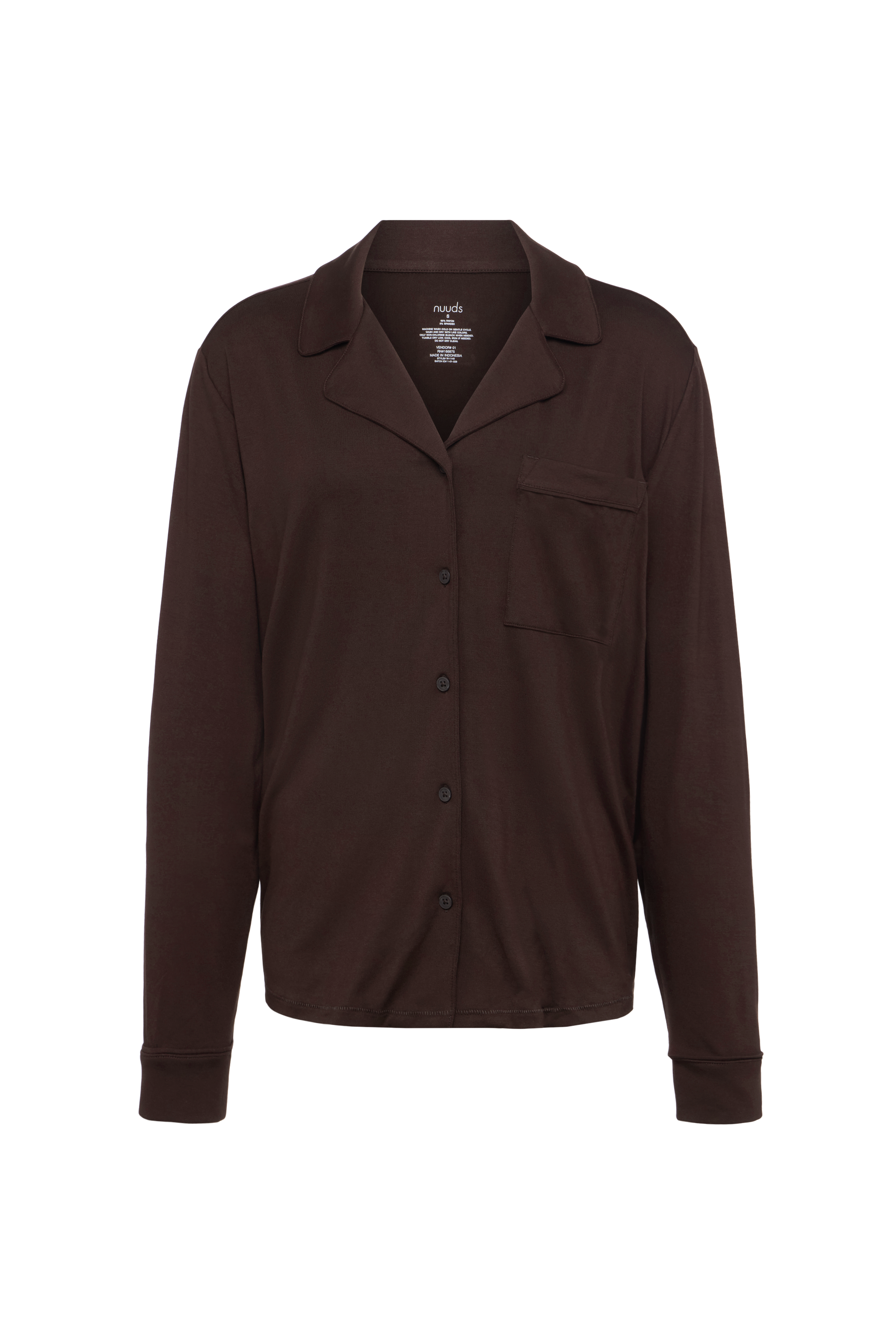 Long Sleeve Button-Up Pajama Shirt