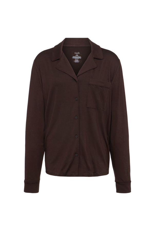 Long Sleeve Button-Up Pajama Shirt