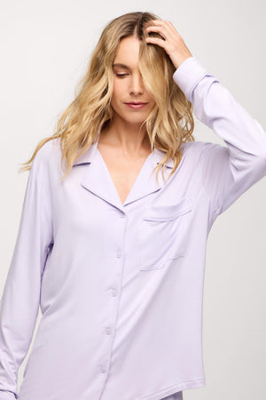 Long Sleeve Button-Up Pajama Shirt