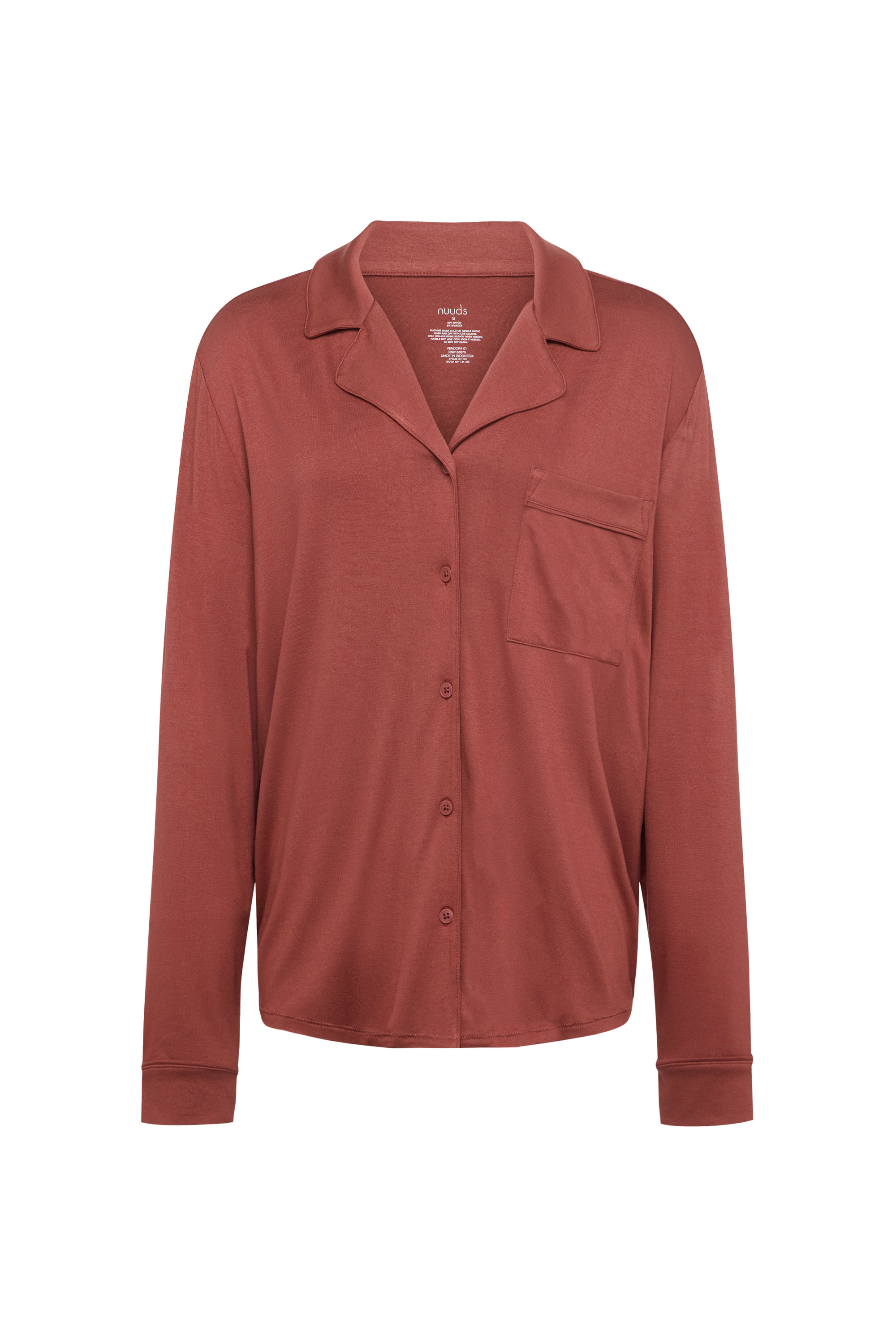 Long Sleeve Button-Up Pajama Shirt