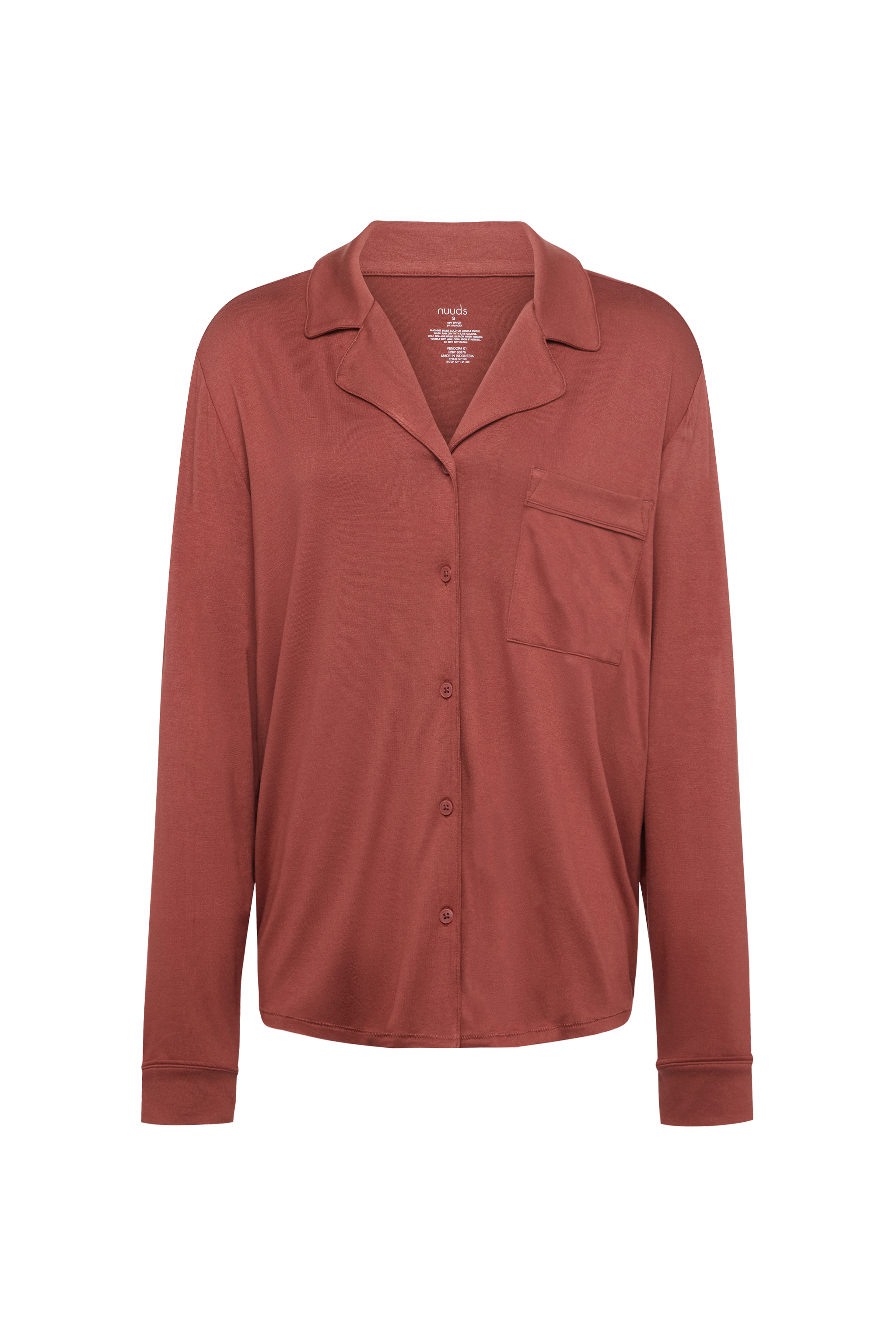 Long Sleeve Button-Up Pajama Shirt
