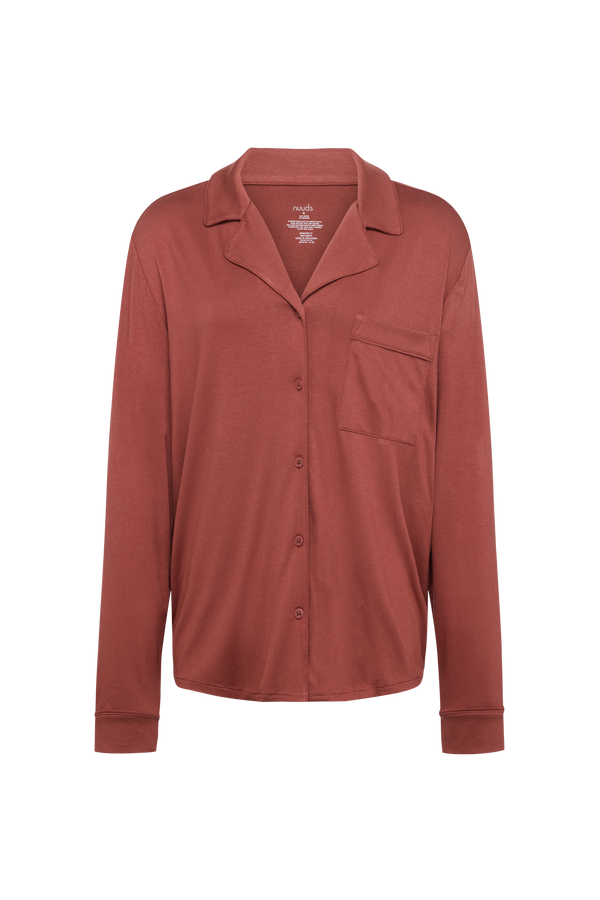 Long Sleeve Button-Up Pajama Shirt