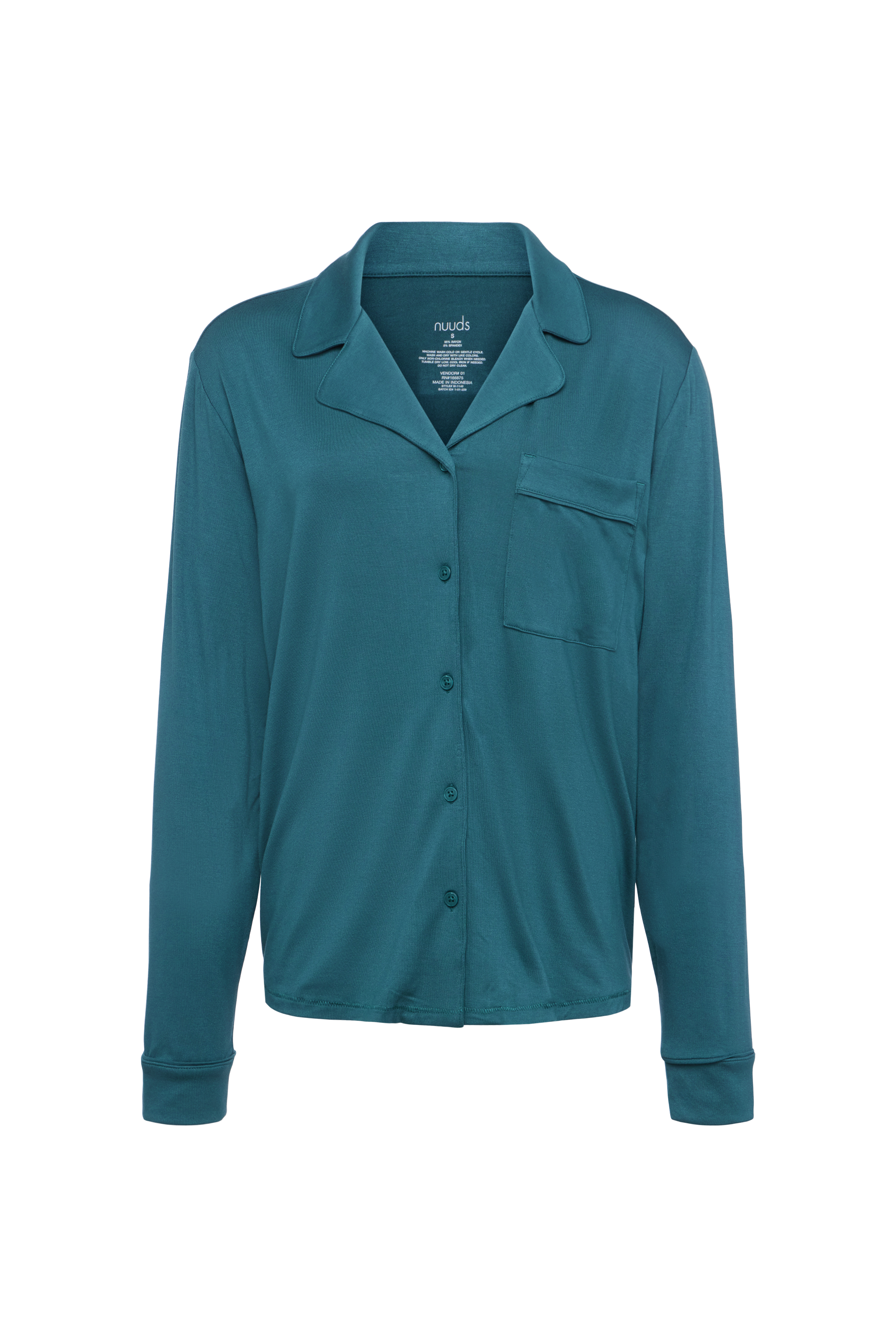 Long Sleeve Button-Up Pajama Shirt