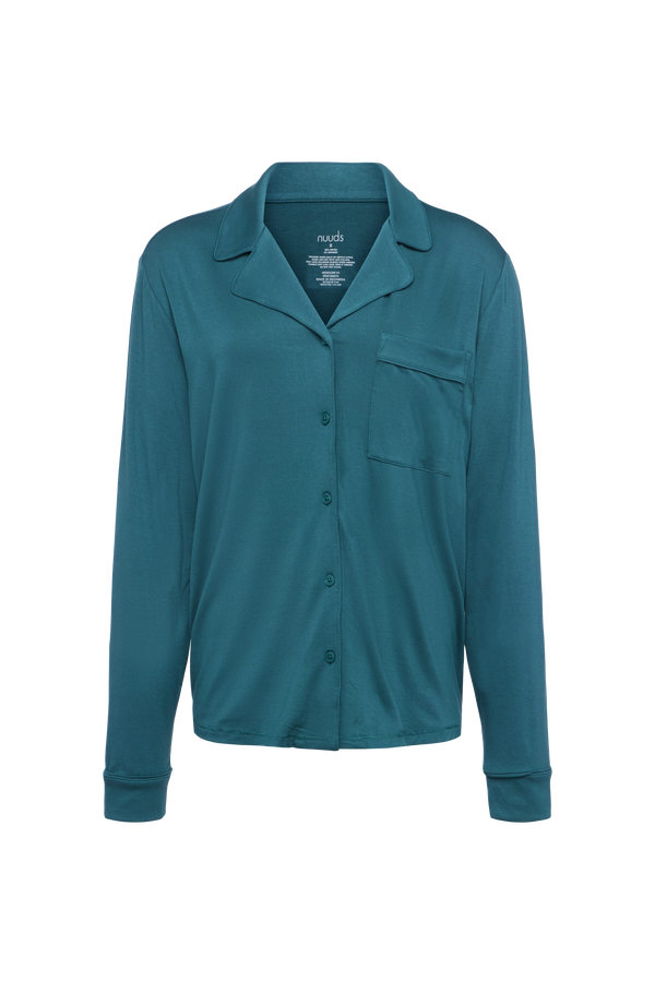 Long Sleeve Button-Up Pajama Shirt