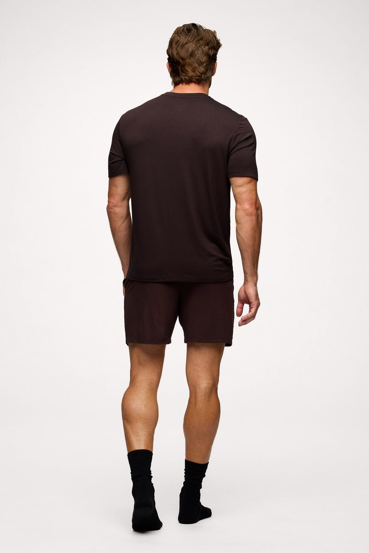 Color:Espresso | Men's Pajama Short Set