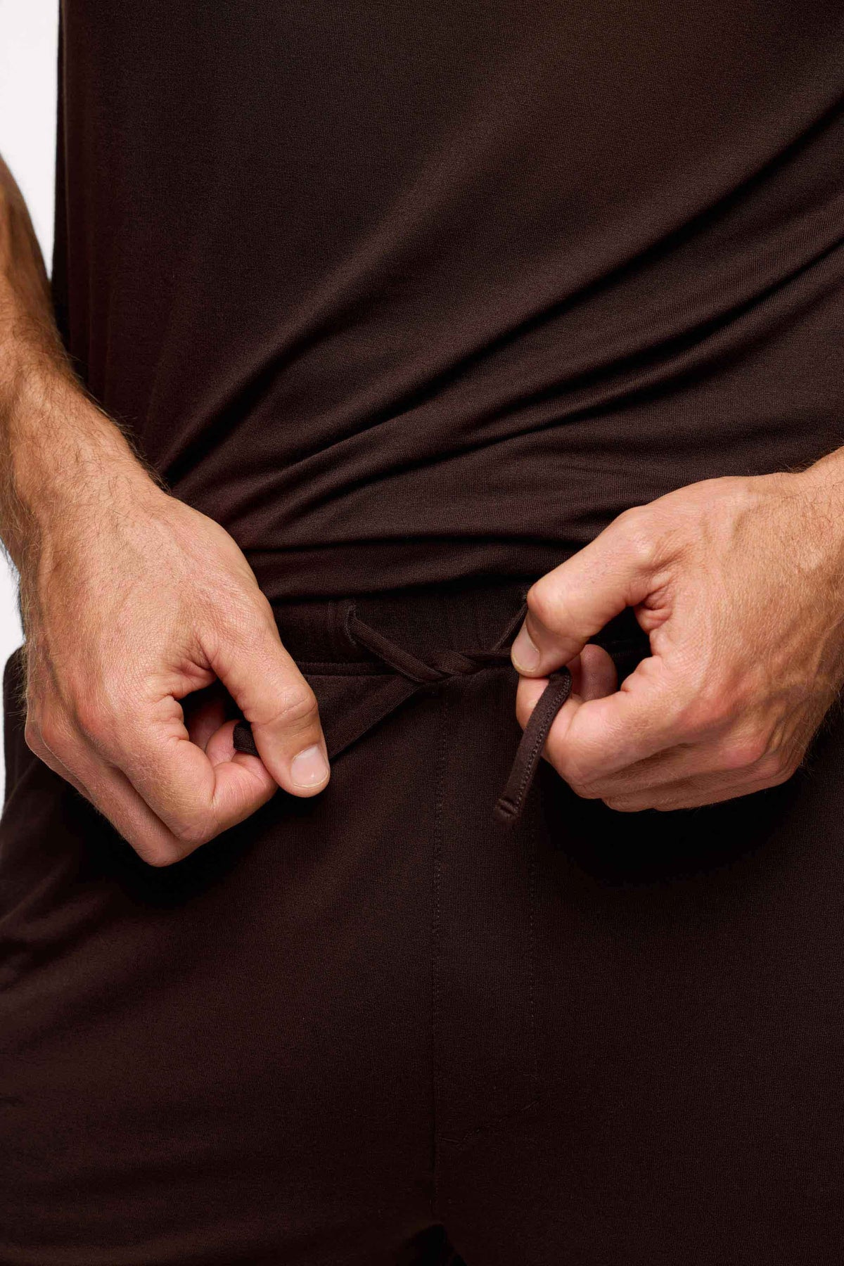 Color:Espresso | Men's Pajama Short Set