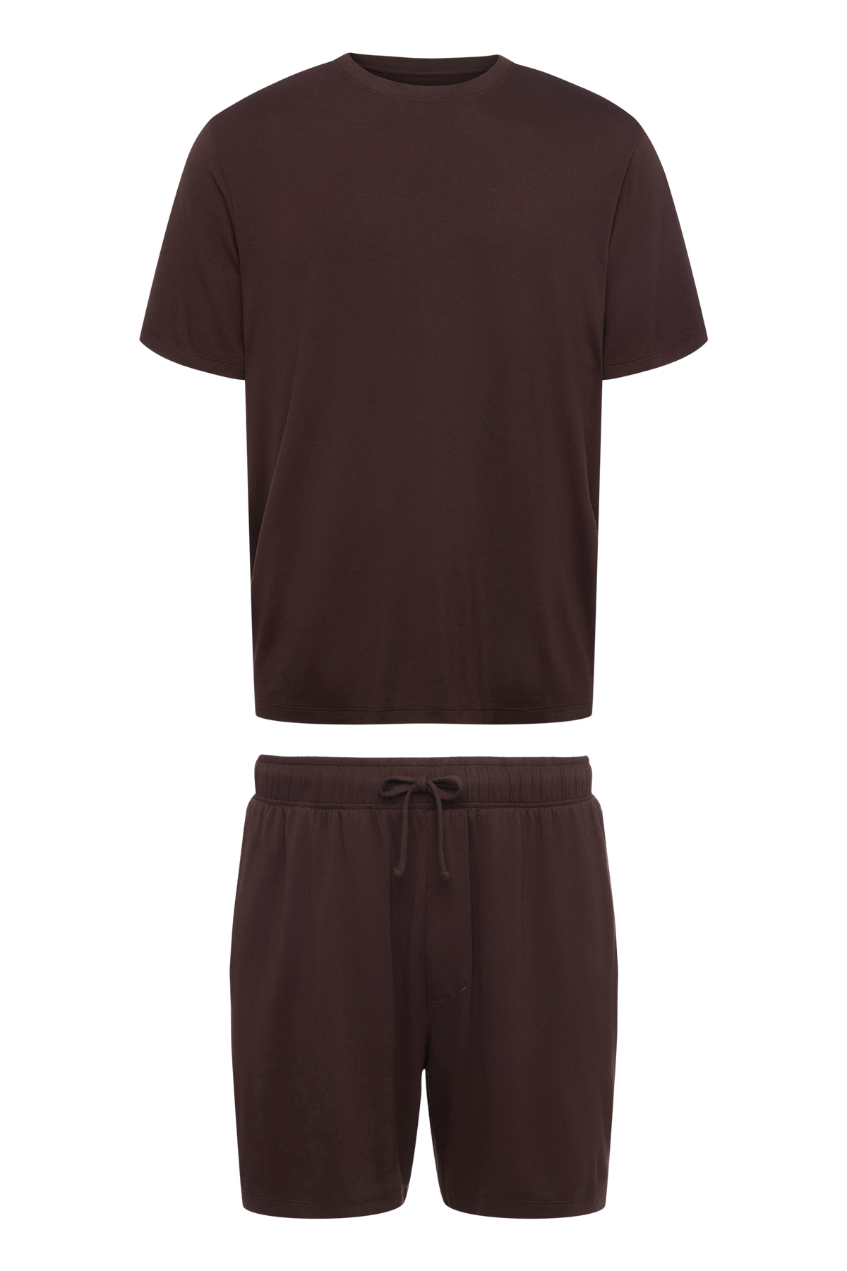 Color:Espresso | Men's Pajama Short Set
