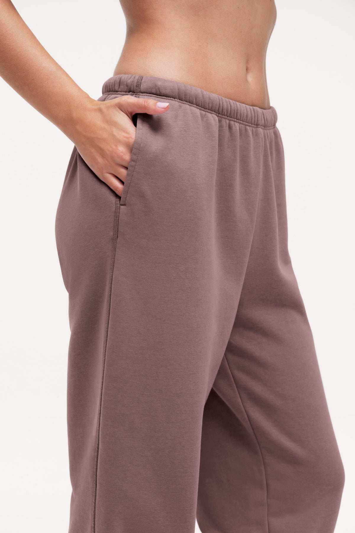 Color:Cocoa | French Terry Jogger