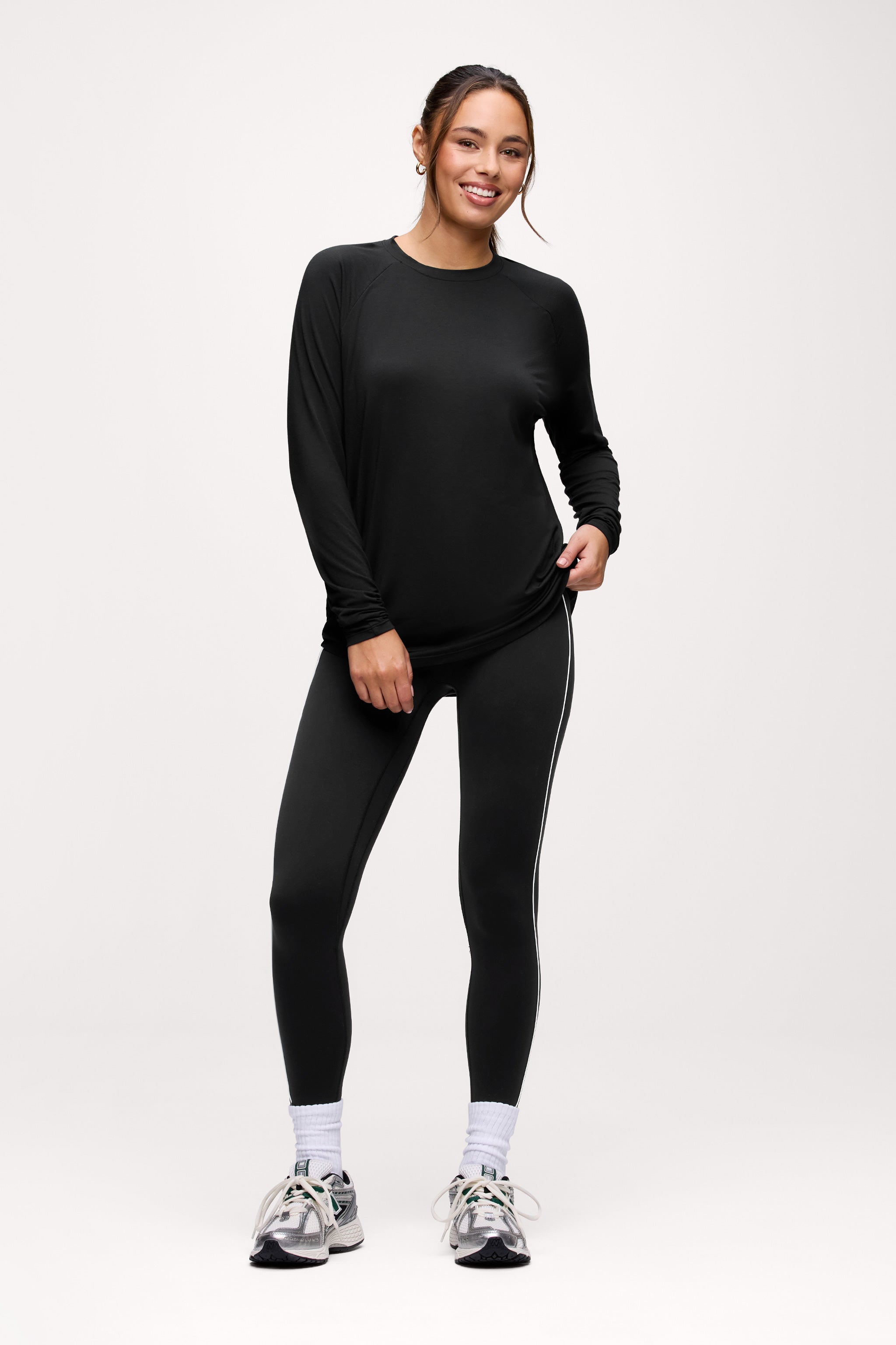 Featherweight Active Long Sleeve Shirt | Black