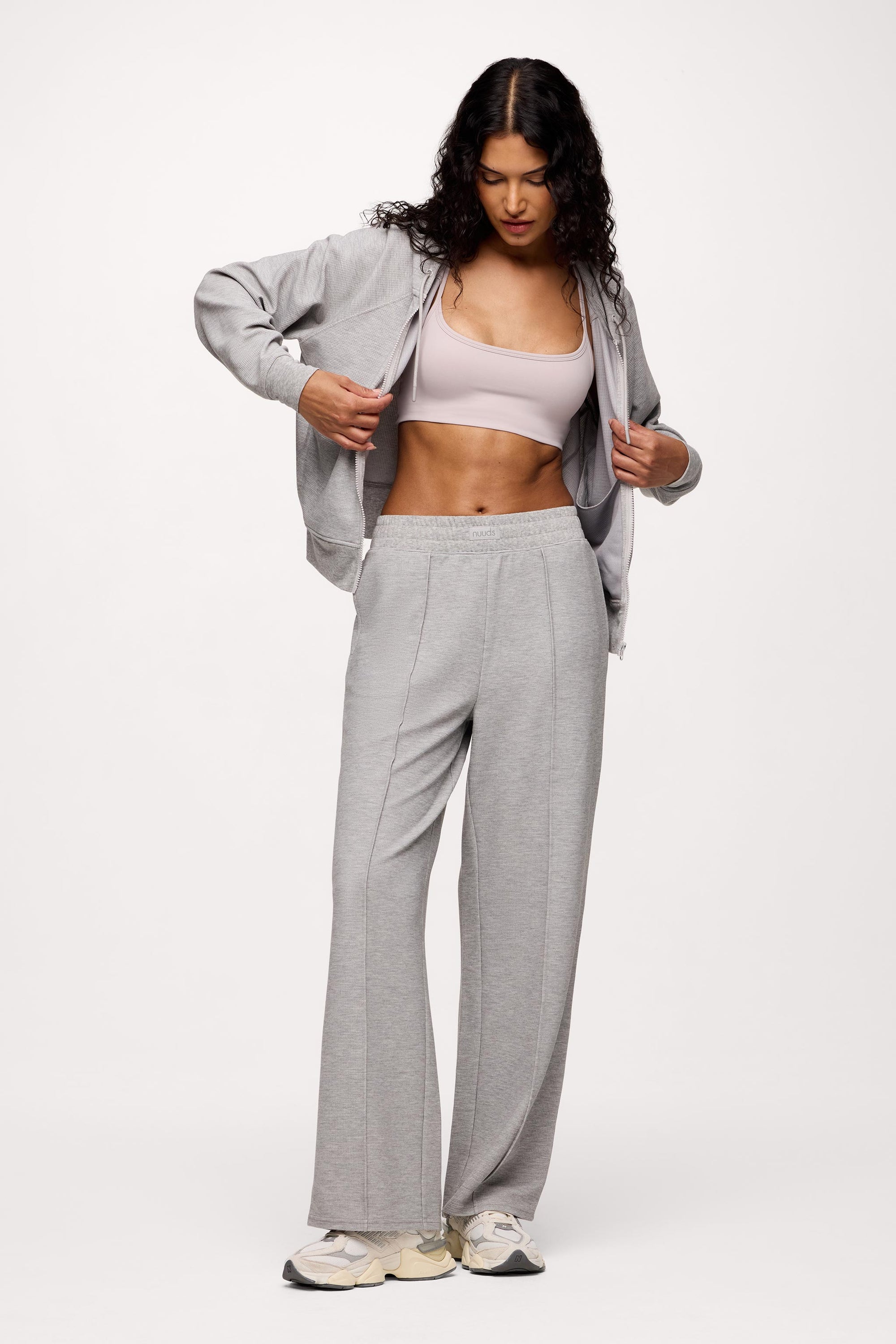 Performance Waffle Wide Leg Pant