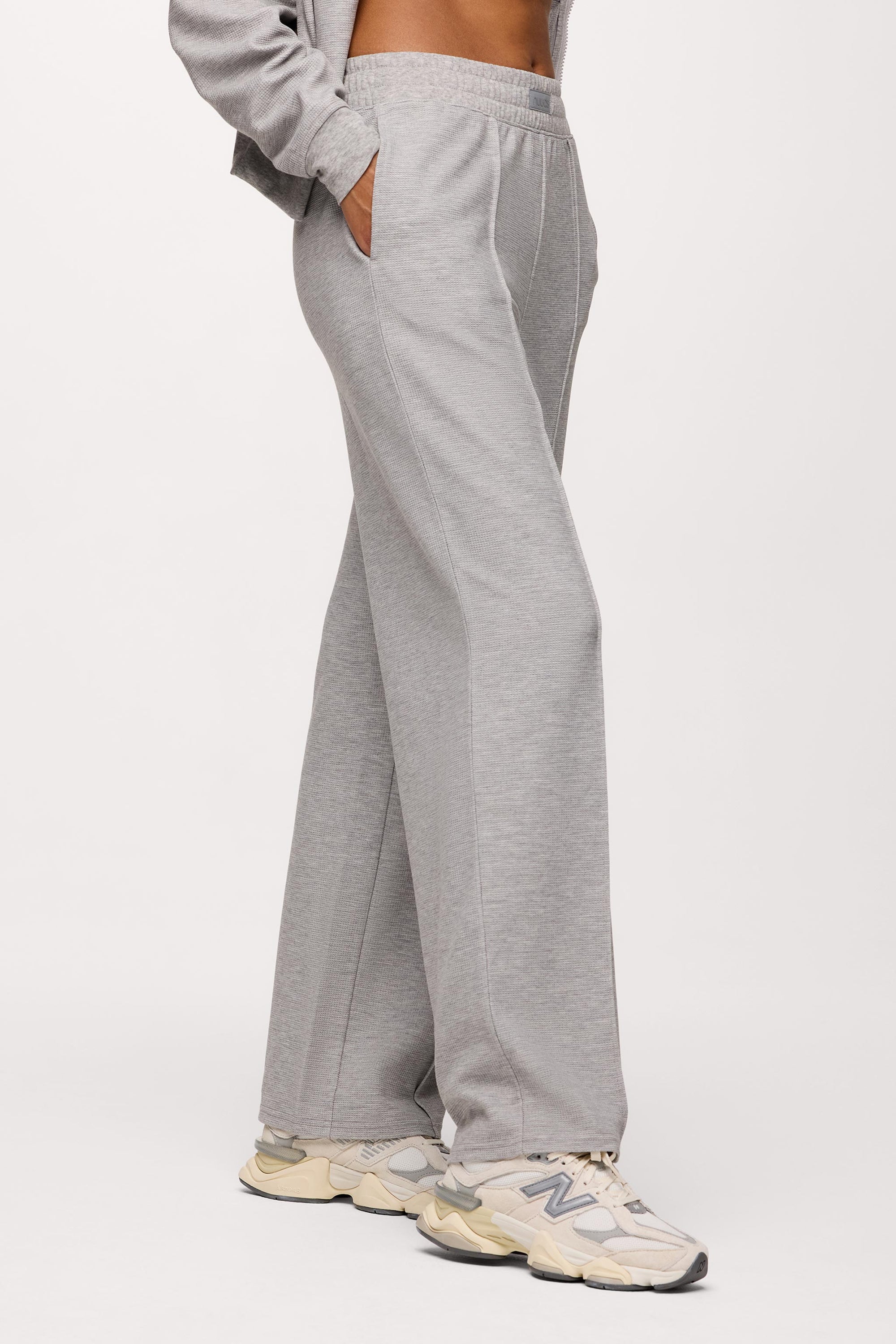 Performance Waffle Wide Leg Pant