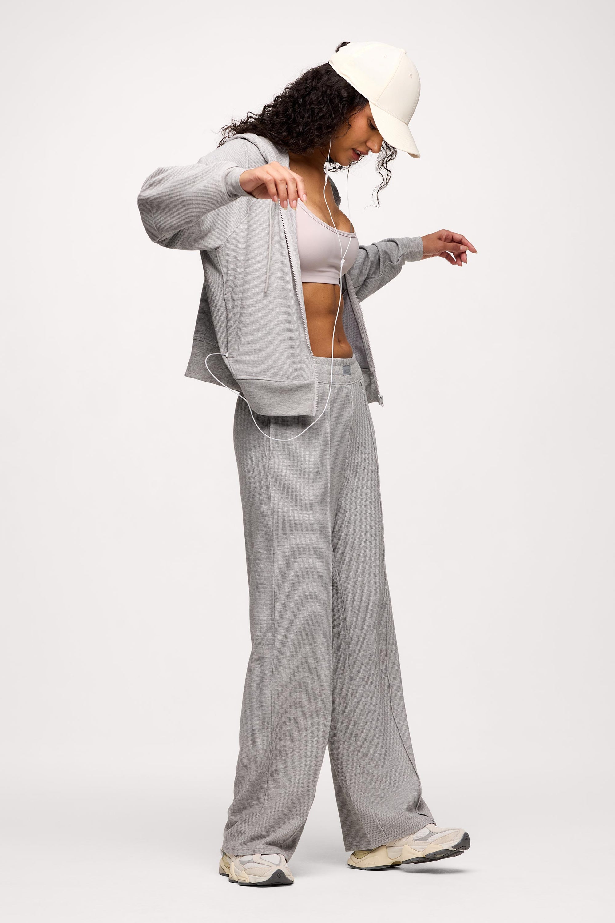 Performance Waffle Wide Leg Pant