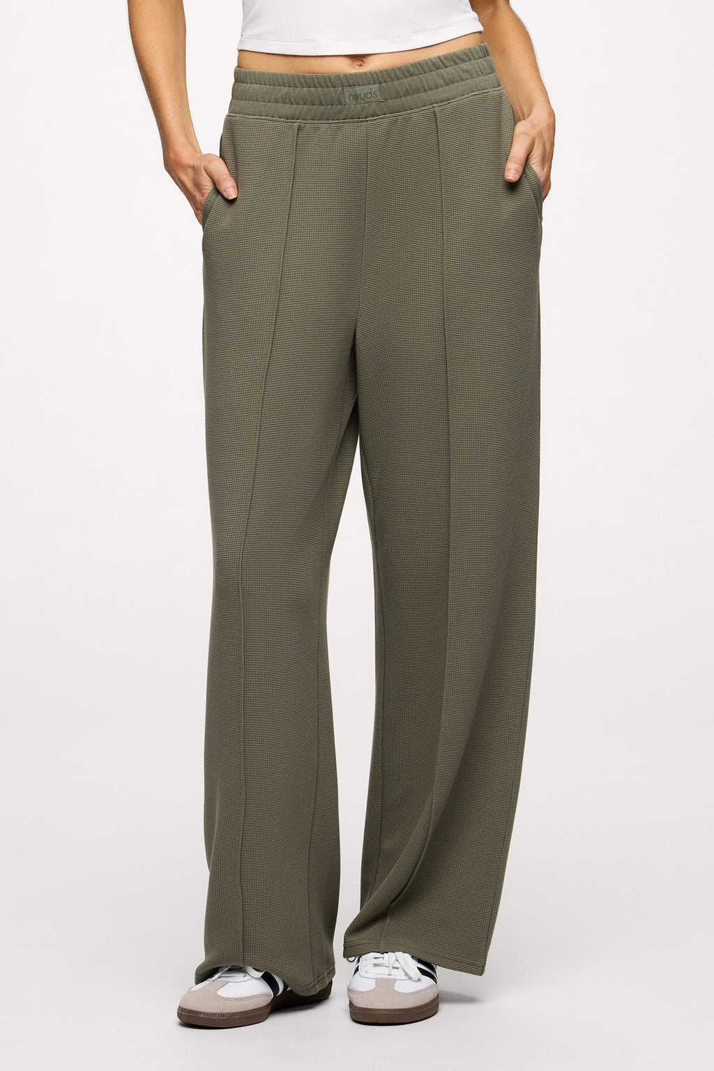 Performance Waffle Wide Leg Pant
