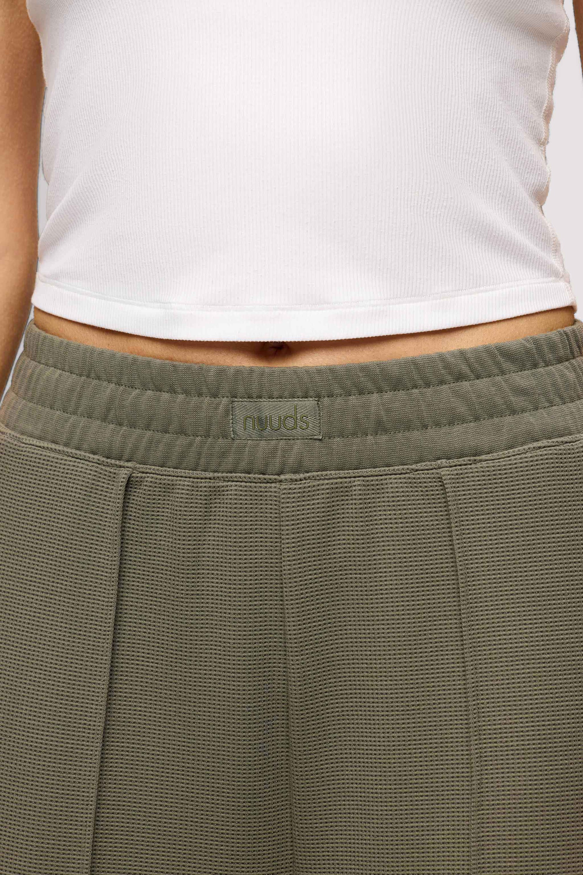 Performance Waffle Wide Leg Pant