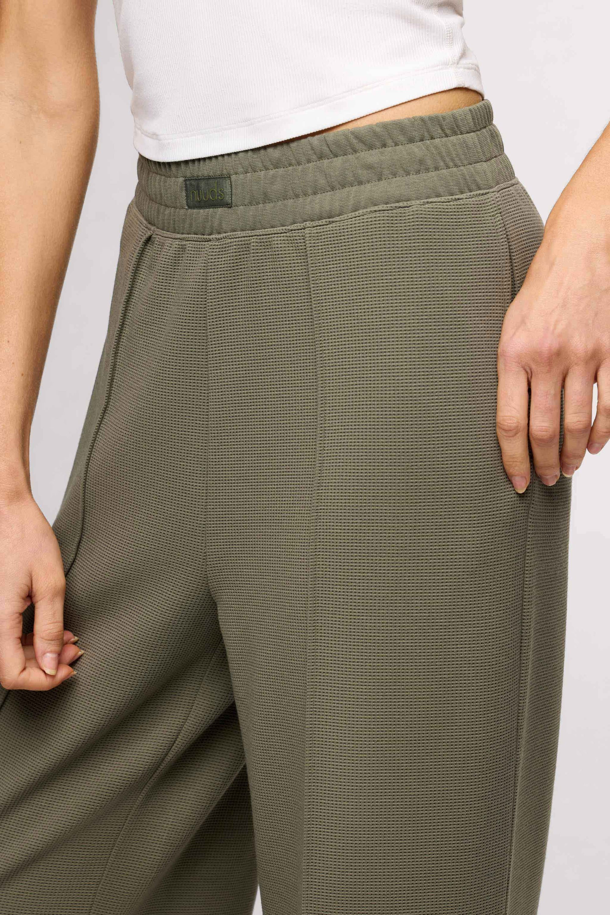 Performance Waffle Wide Leg Pant