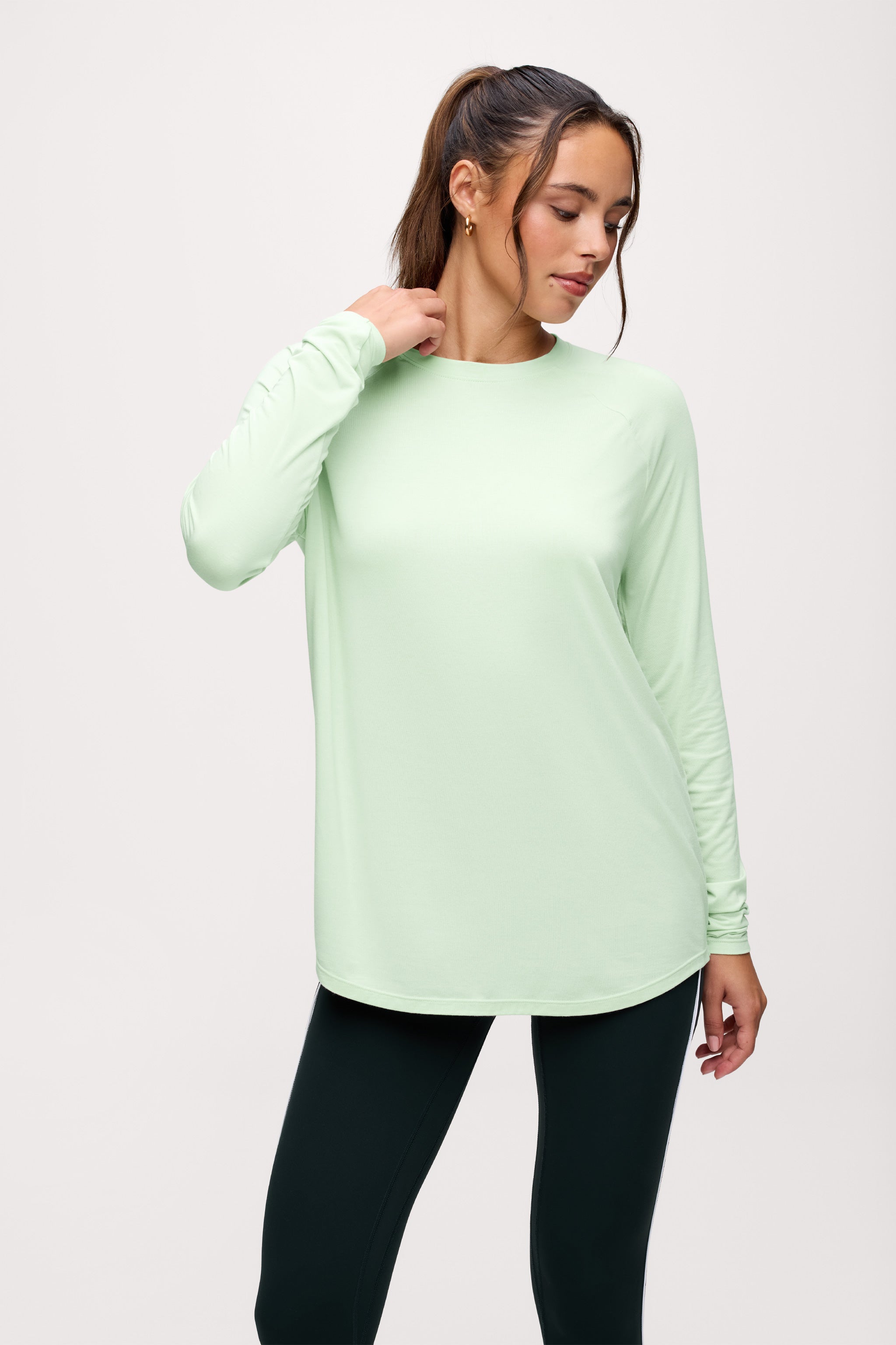 Featherweight Active Long Sleeve Shirt | Matcha