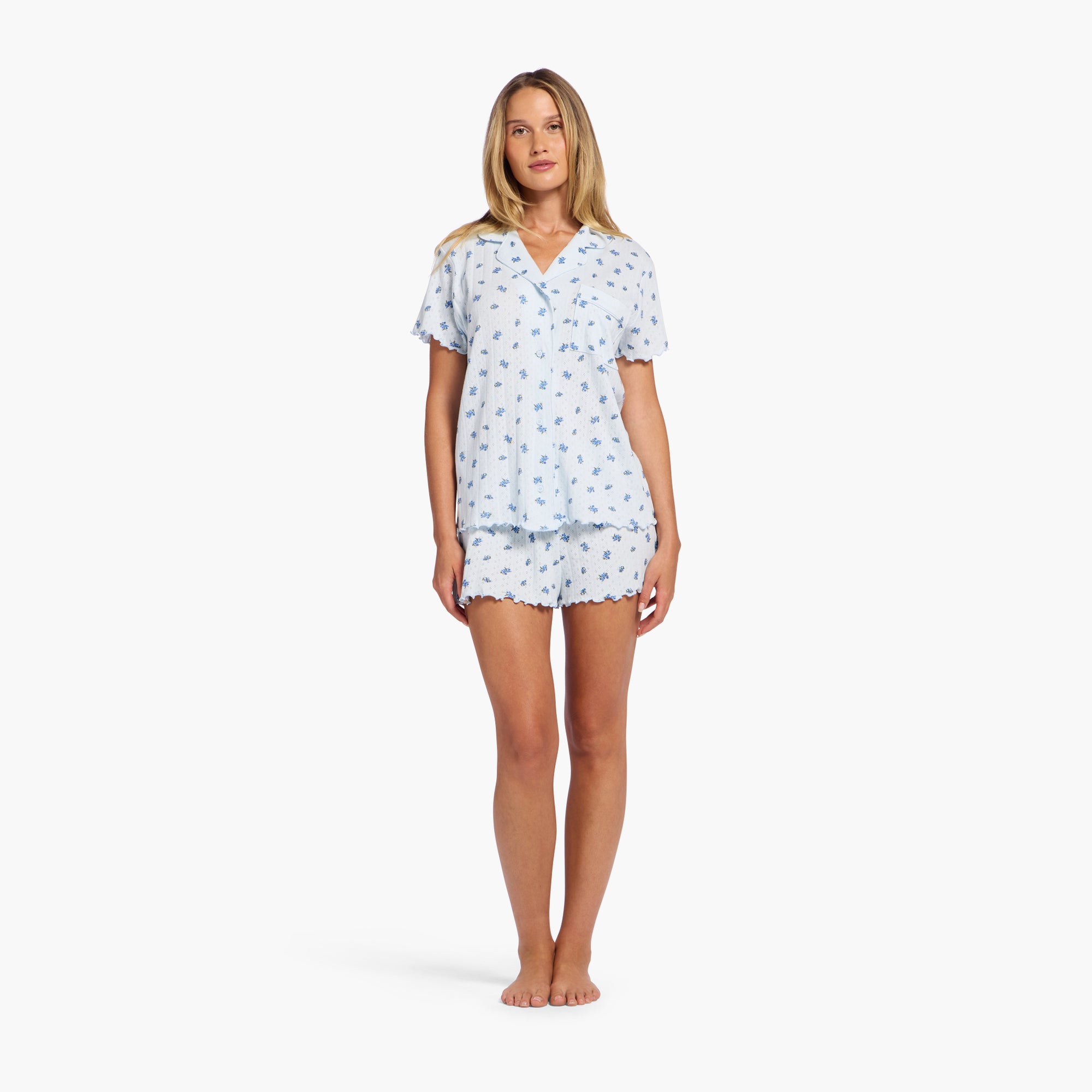 Pointelle Pajama Short Set