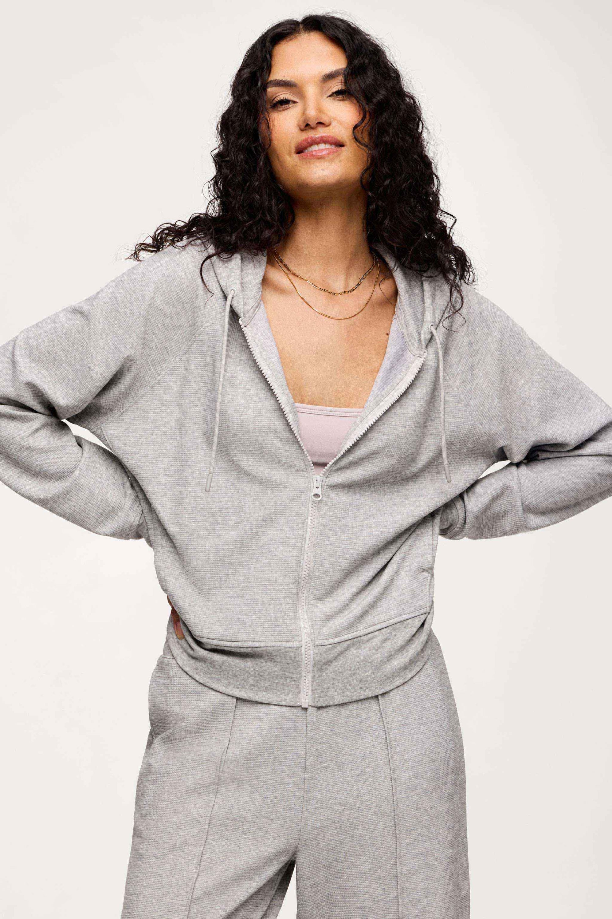 Performance Waffle Zip Up Hoodie