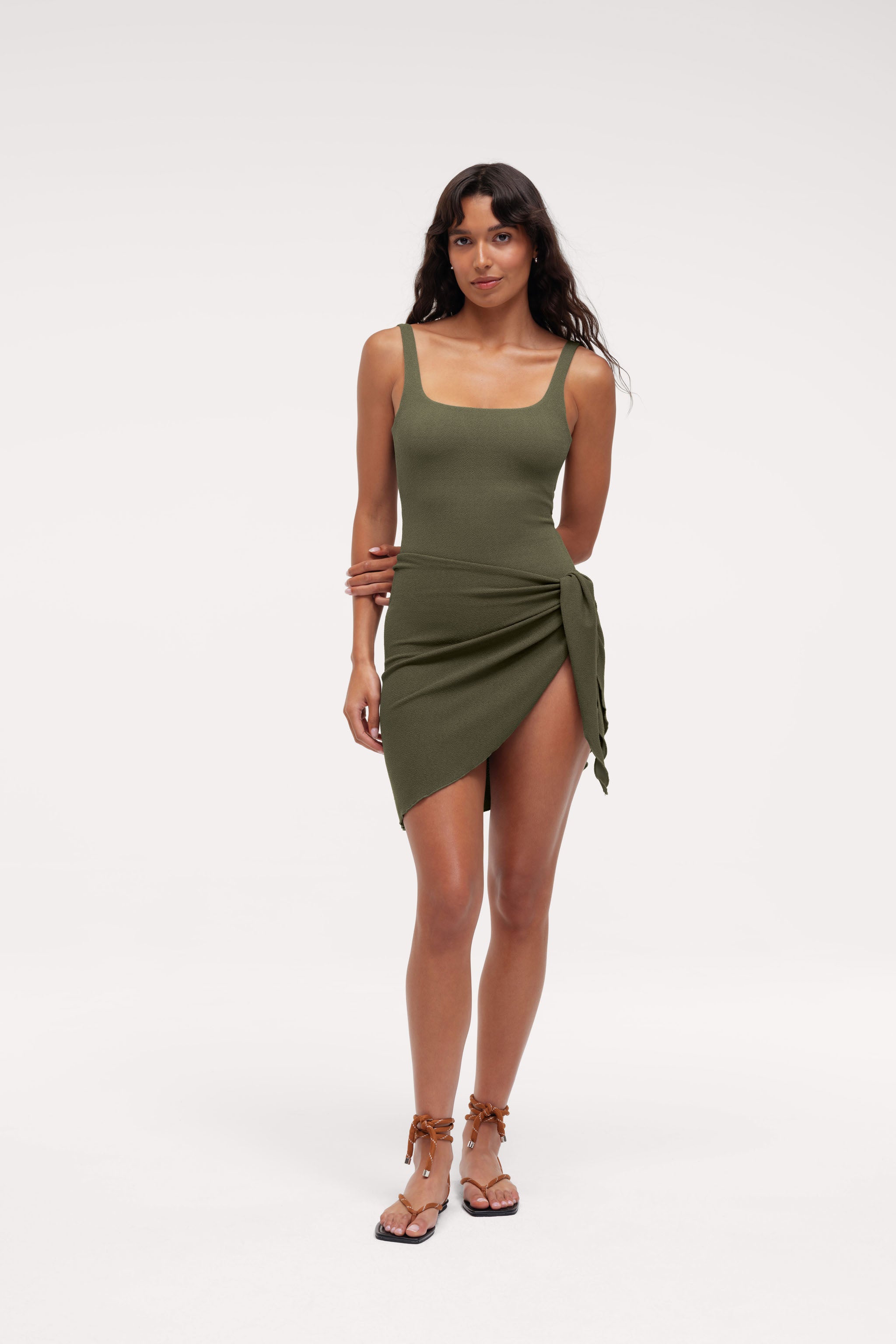 Swim Sarong | Darkest Olive