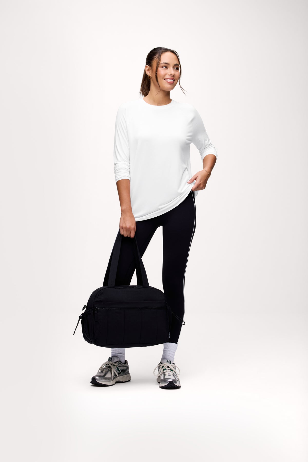 Color:White | Featherweight Active Long Sleeve Shirt