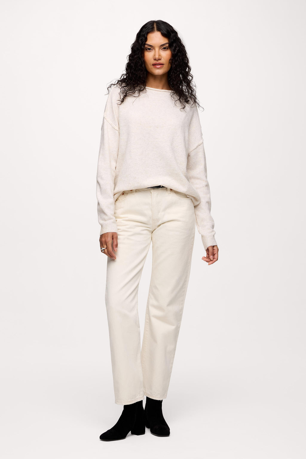 Cozy Knit Mock Neck Sweater