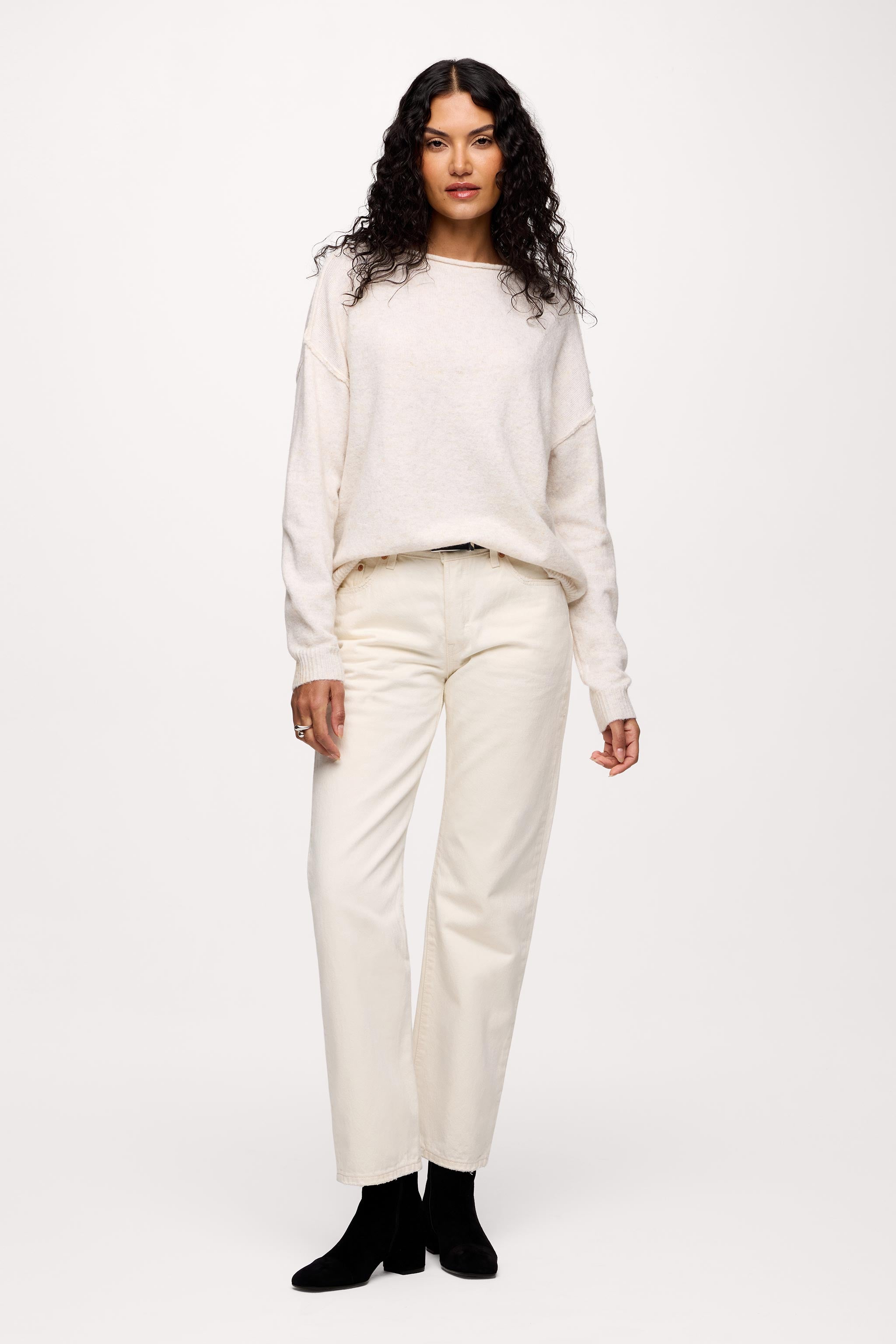 Cozy Knit Mock Neck Sweater