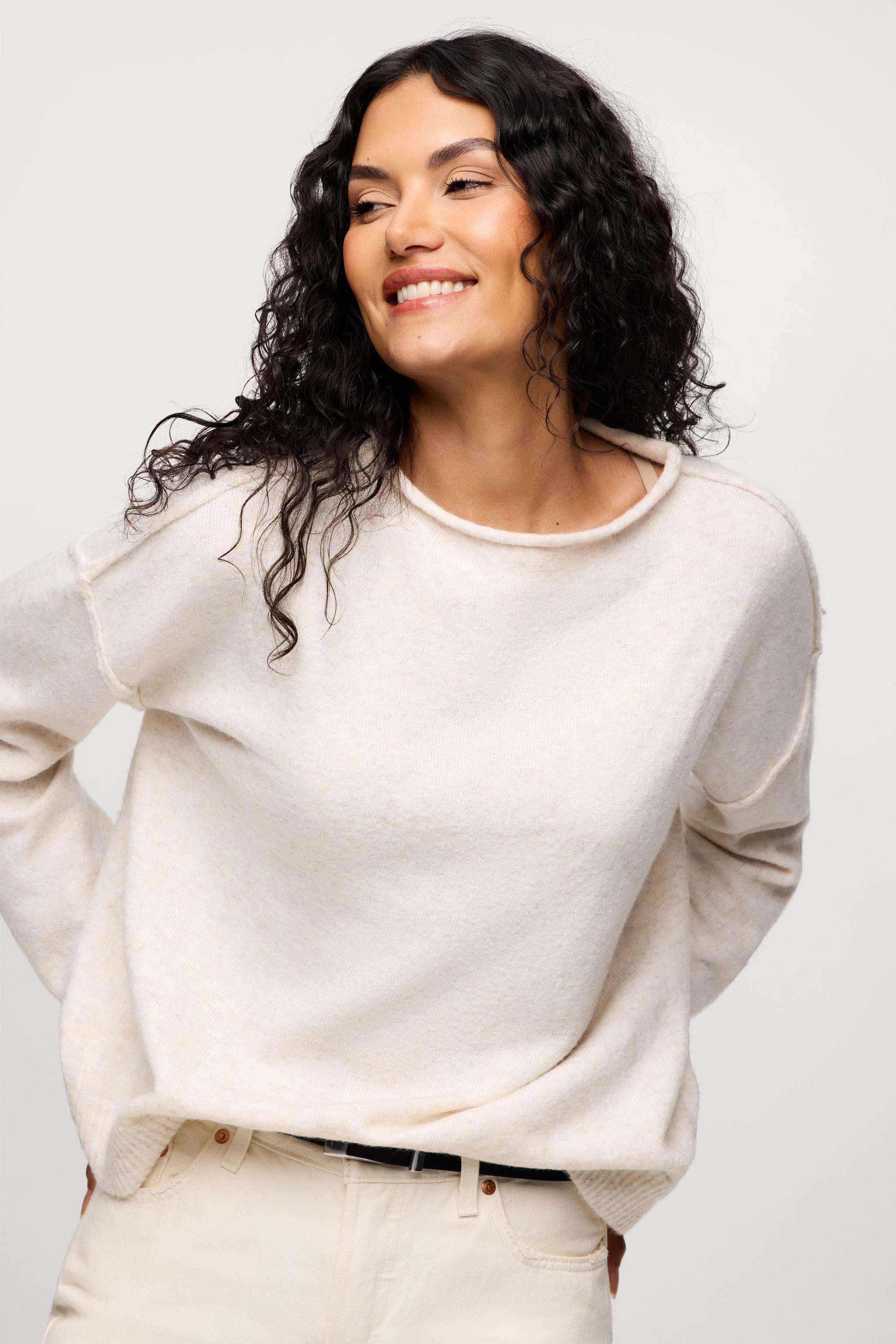 Cozy Knit Mock Neck Sweater