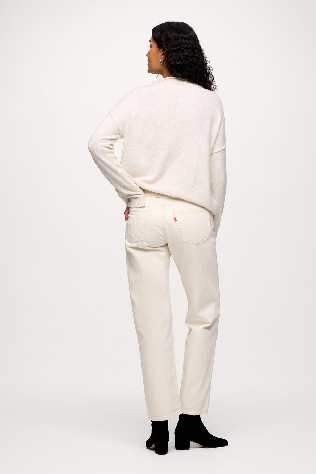 Cozy Knit Mock Neck Sweater